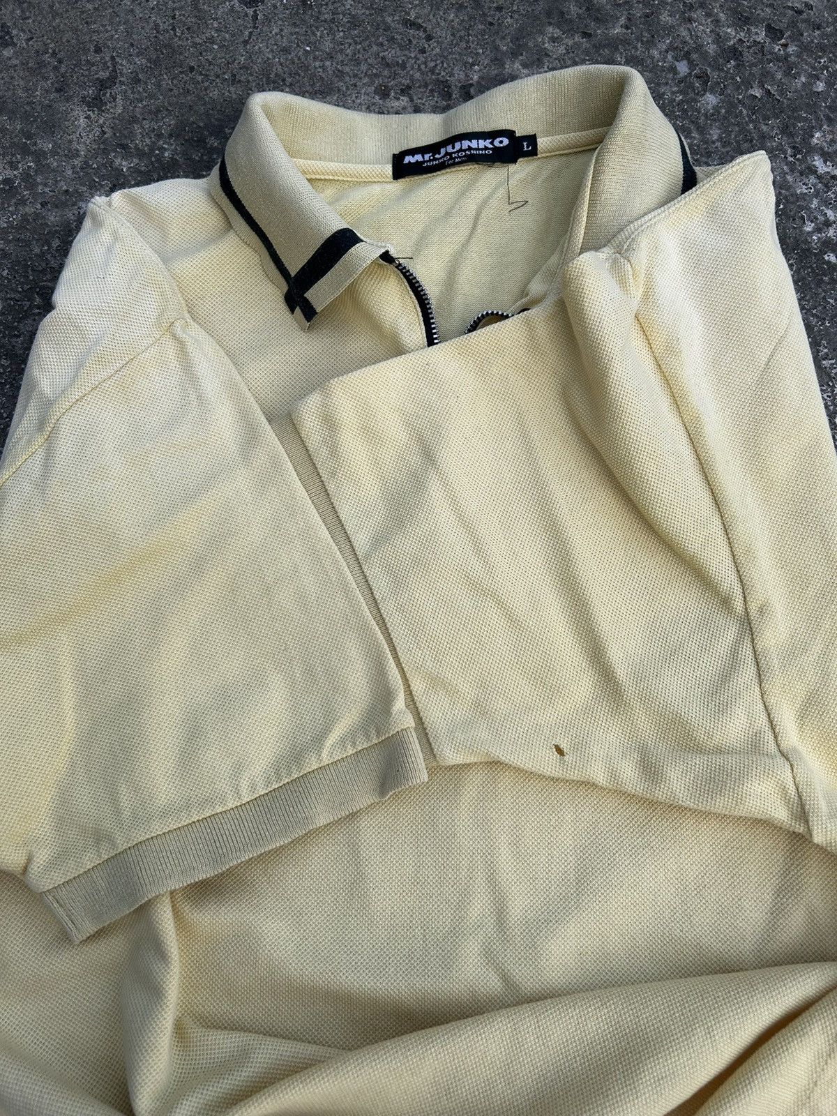 Japanese Brand × Mr. Junko Mr Junko Half Zipper Polo Shirt Size US L / EU 52-54 / 3 - 10 Thumbnail