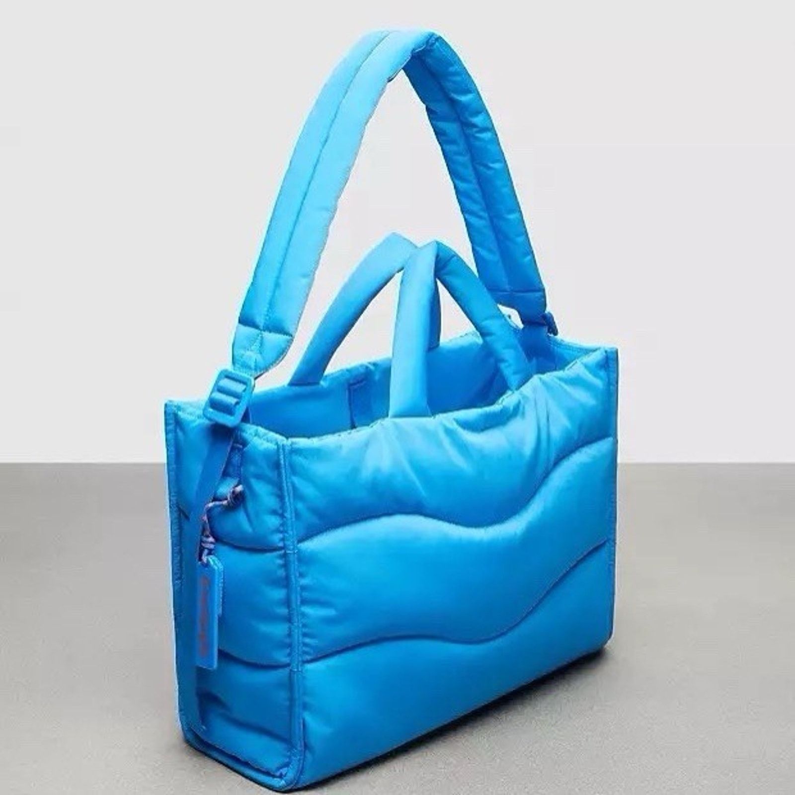 Coach NWT Coach Coachtopia Large Tote Blue Bag CQ057 Carryall Size ONE SIZE - 6 Thumbnail