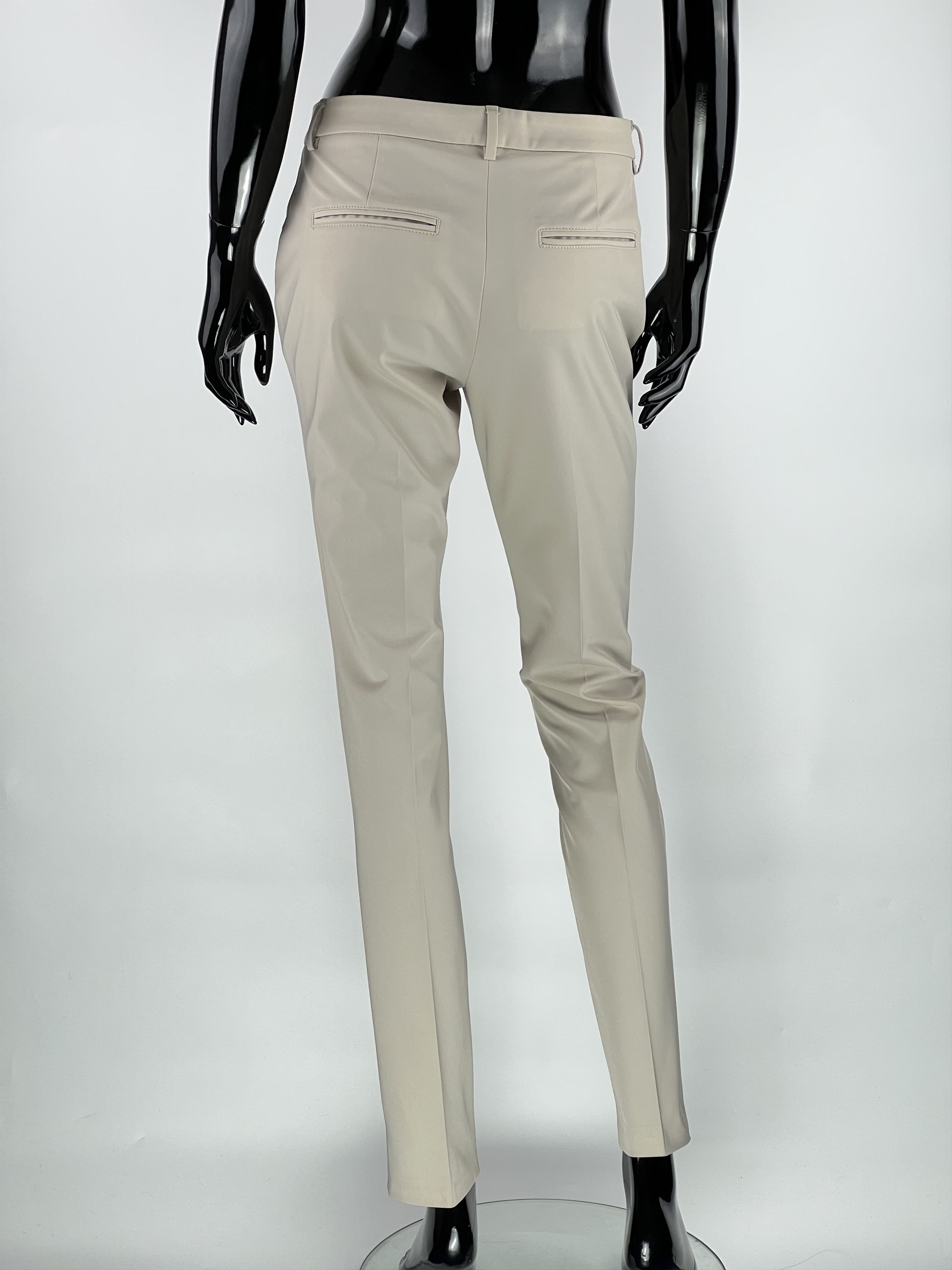 Peserico Cappellini Women's Beige Pants Size IT42 Size 28" / US 6 / IT 42 - 3 Thumbnail