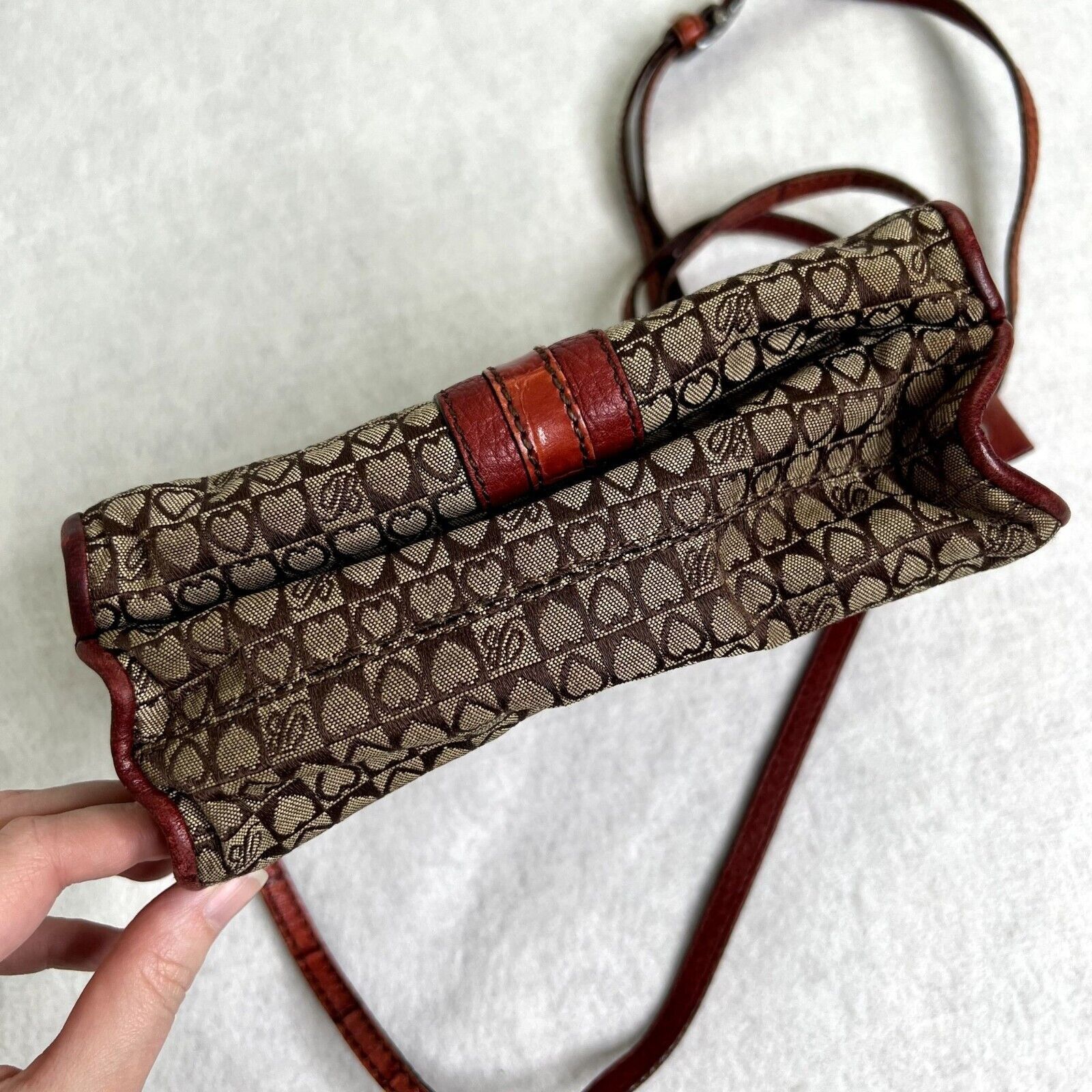 Brighton Brighton Red Patterned Crossbody Purse Size ONE SIZE - 6 Thumbnail