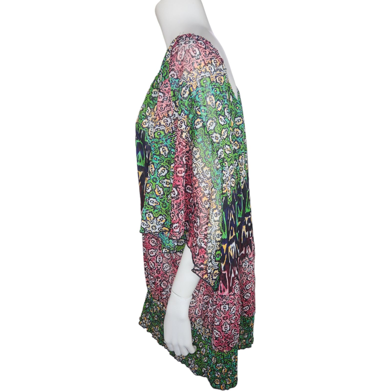 Other Lane Bryant Womens 26/28 Bell Sleeve Smocked Hem Blouse NWT Size 4XL / US 24-26 - 7 Thumbnail