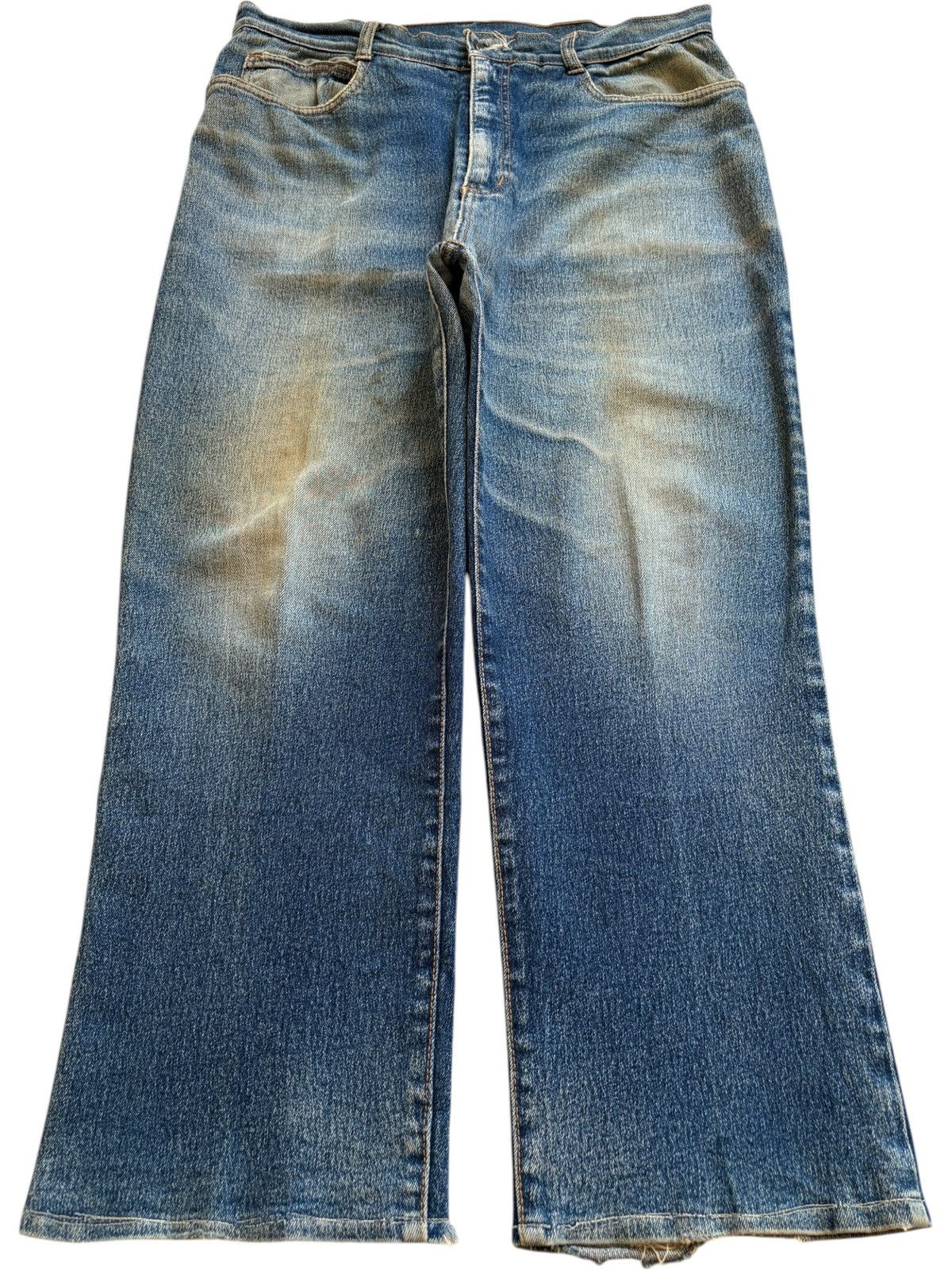Japanese Brand SALES🔥Vintage Japanese Brand Blue Wash Loose Jeans Size US 32 / EU 48 - 1 Thumbnail