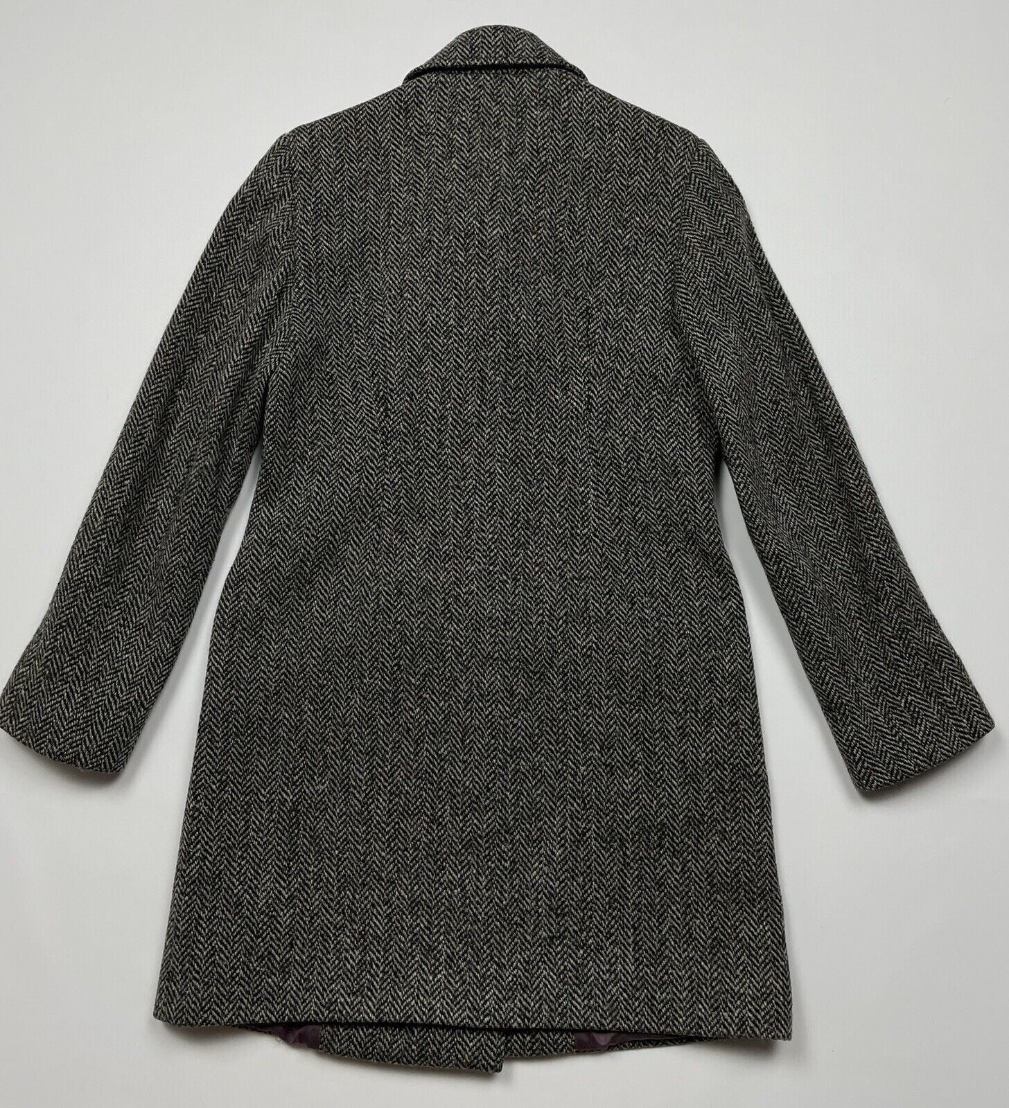 Dolce & Gabbana Dolce & Gabbana Womens Herringbone Tweed Wool Coat Jacket Size XS / US 0-2 / IT 36-38 - 10 Thumbnail
