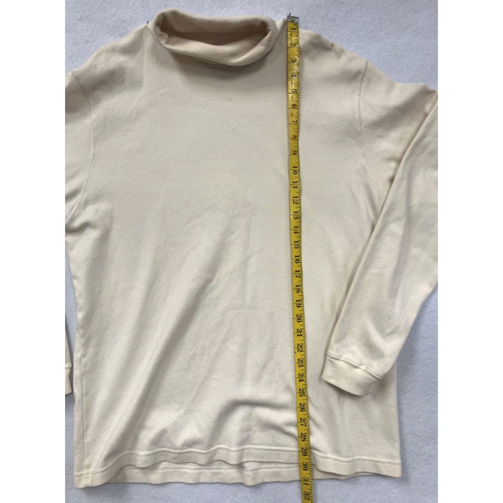Off-White Field Gear Ivory Turtleneck Sweater Large Men Cotton Regular Size US L / EU 52-54 / 3 - 6 Thumbnail