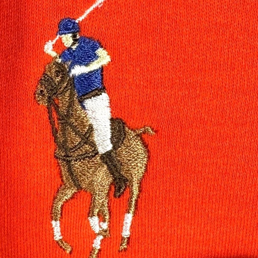 Polo Ralph Lauren Polo Golf Ralph Lauren Sweatshirt Mens XL Orange Mock Neck Zip Pullover Embroidered Logo Bellagio Crest Big Pony Quarter Zip Size US XL / EU 56 / 4 - 7 Thumbnail