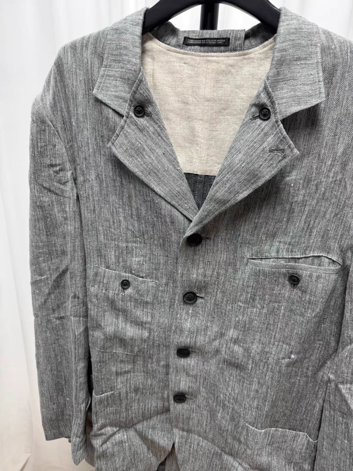 Yohji Yamamoto Yohji Yamamoto Pour Homme Buttoned Coat K20 Size US L / EU 52-54 / 3 - 2 Thumbnail
