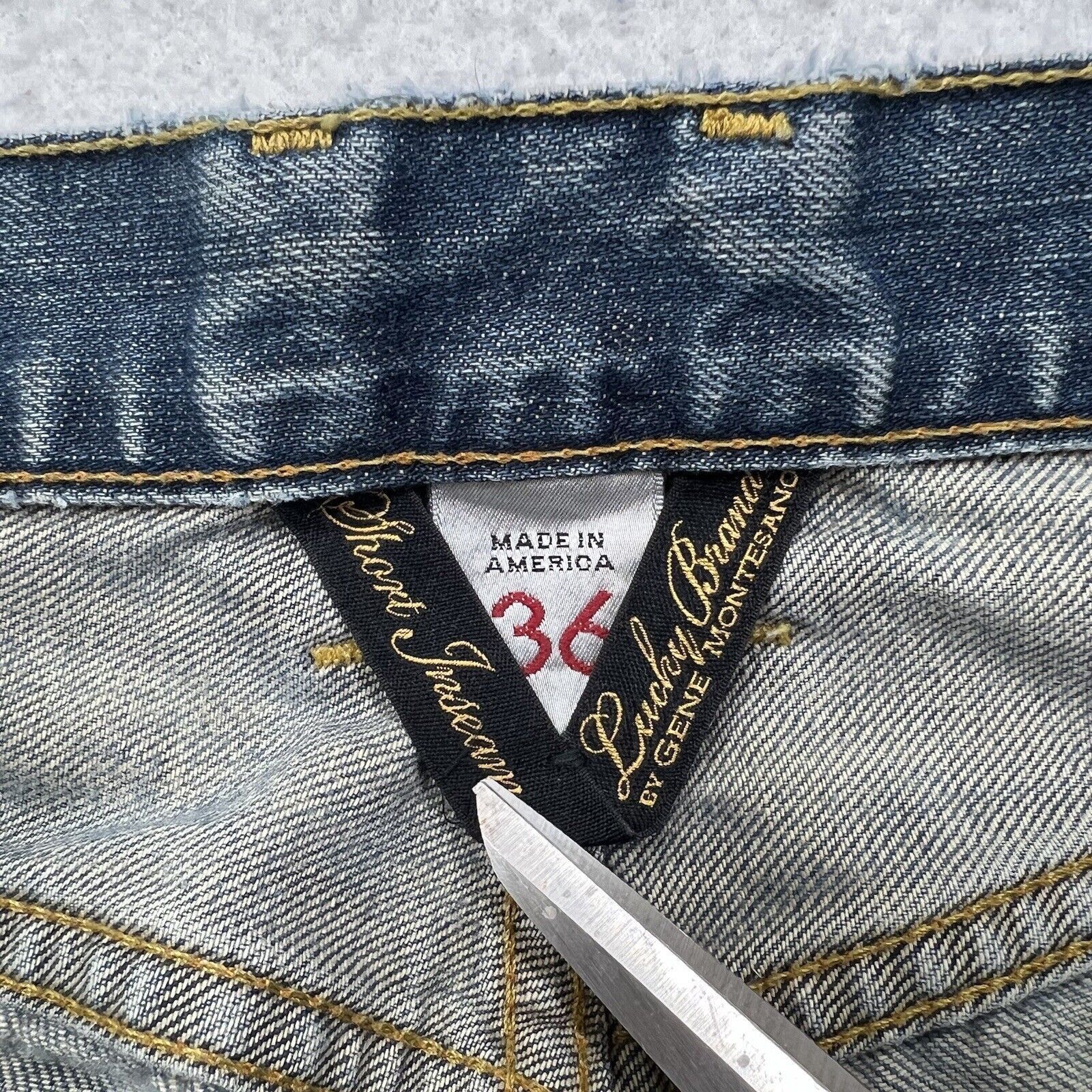 Lucky Brand Vintage Lucky Brand Gene Montesano Boot Cut Denim Jeans USA Size US 36 / EU 52 - 3 Thumbnail