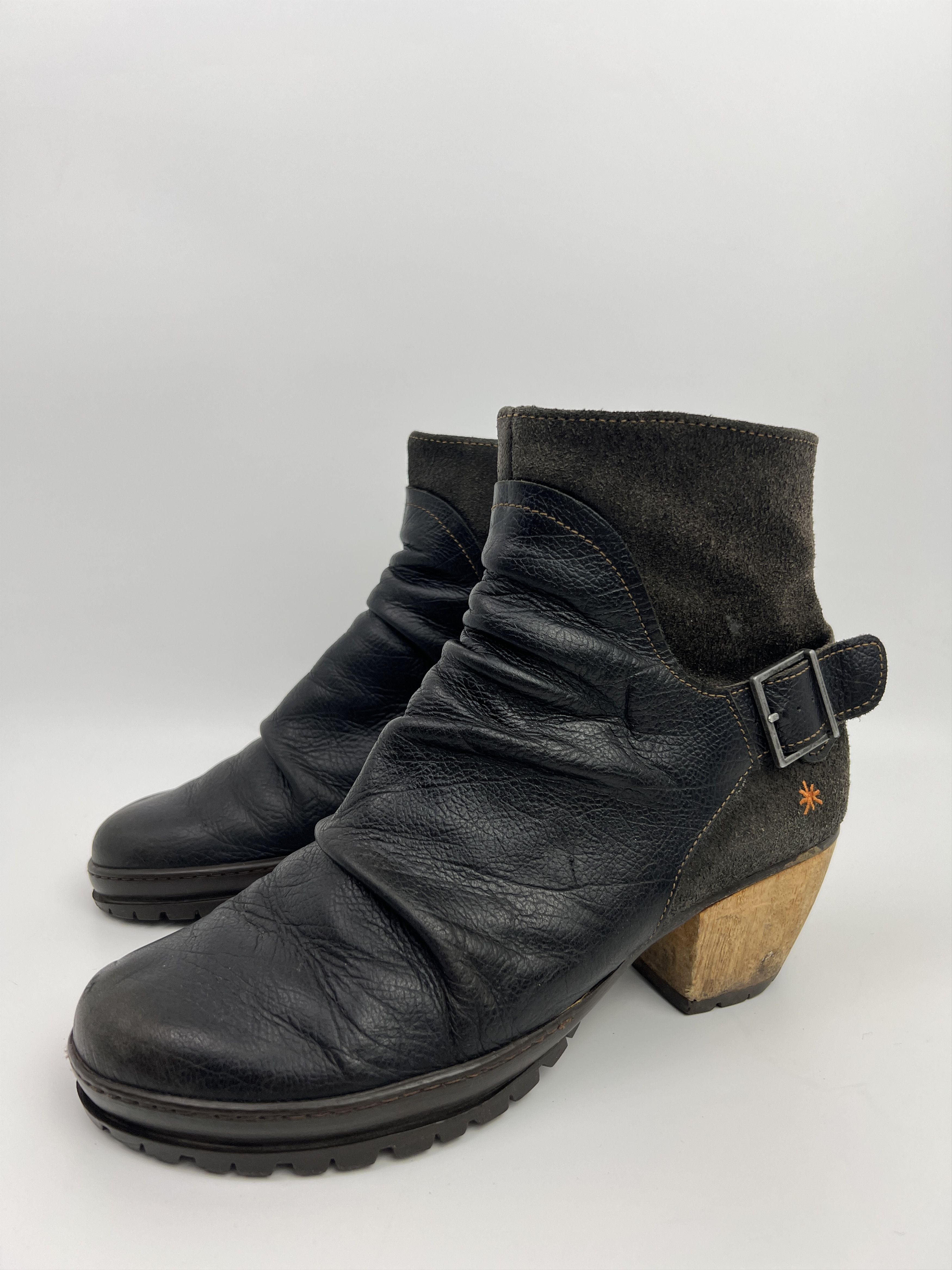 A.S.98 The Art Company Heels Ankle Avant Garde Boots Size US 9 / IT 39 - 3 Thumbnail