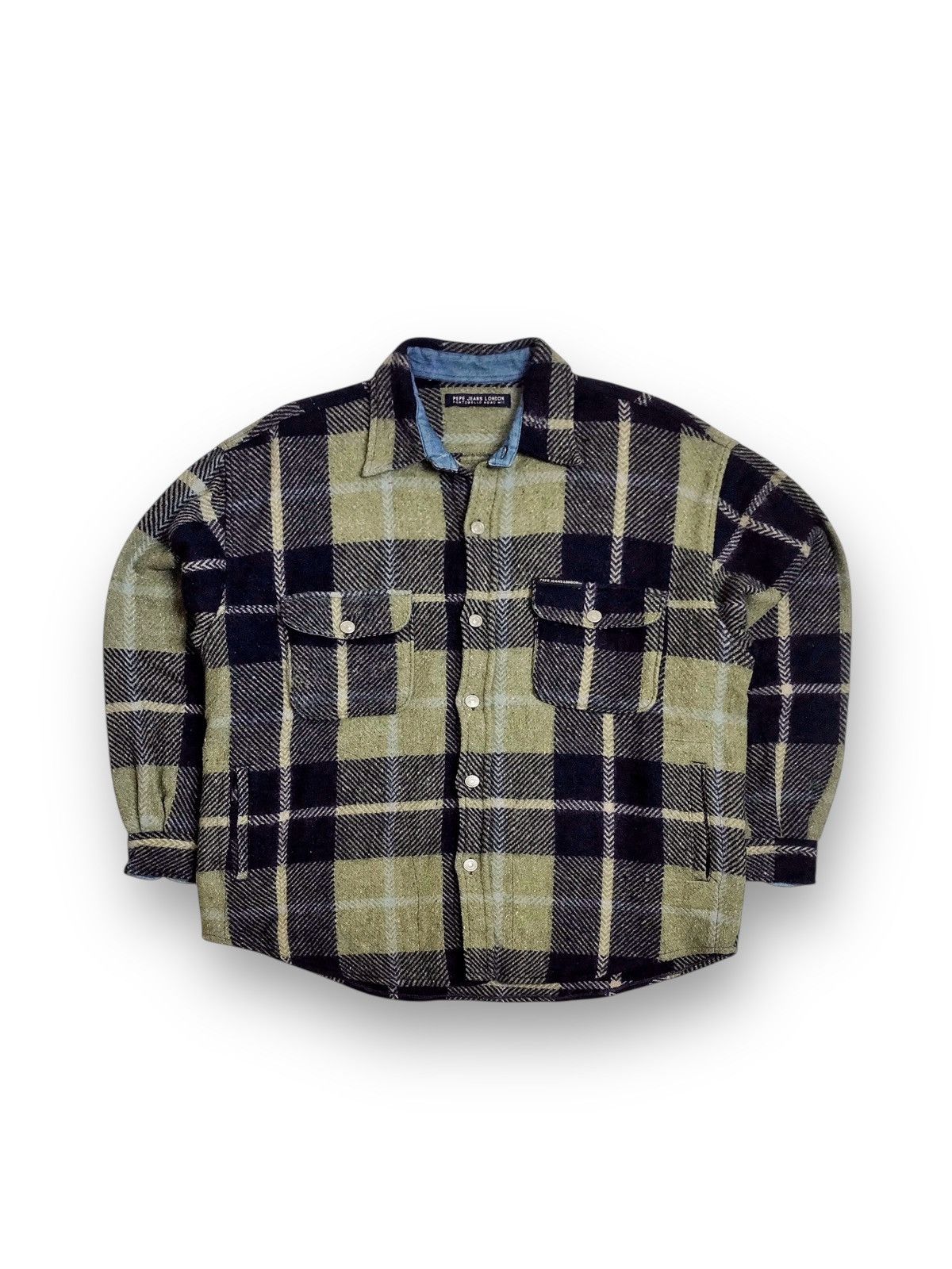 Pepe Jeans Pepe Jeans London Vintage Plaid Outer Flannel Size US XL / EU 56 / 4 - 1 Thumbnail