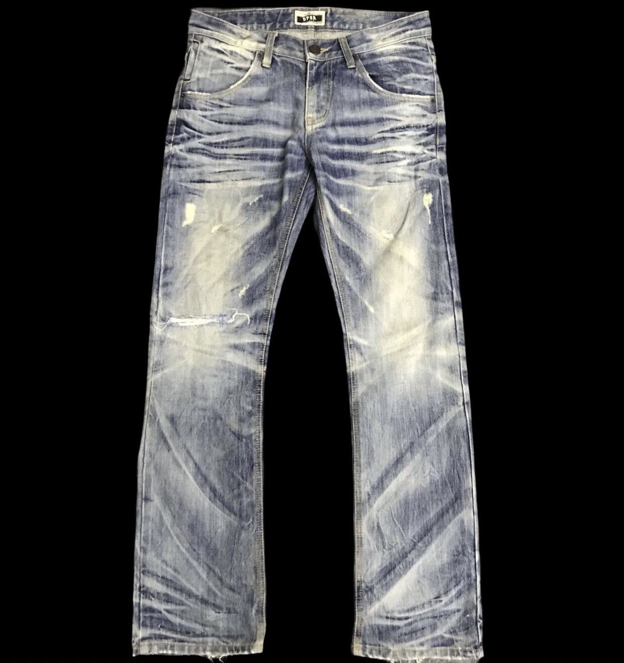 Seditionaries D135 DPSR Street Fashion Seditionarie Flare Distressed Jeans Size US 33 - 2 Thumbnail