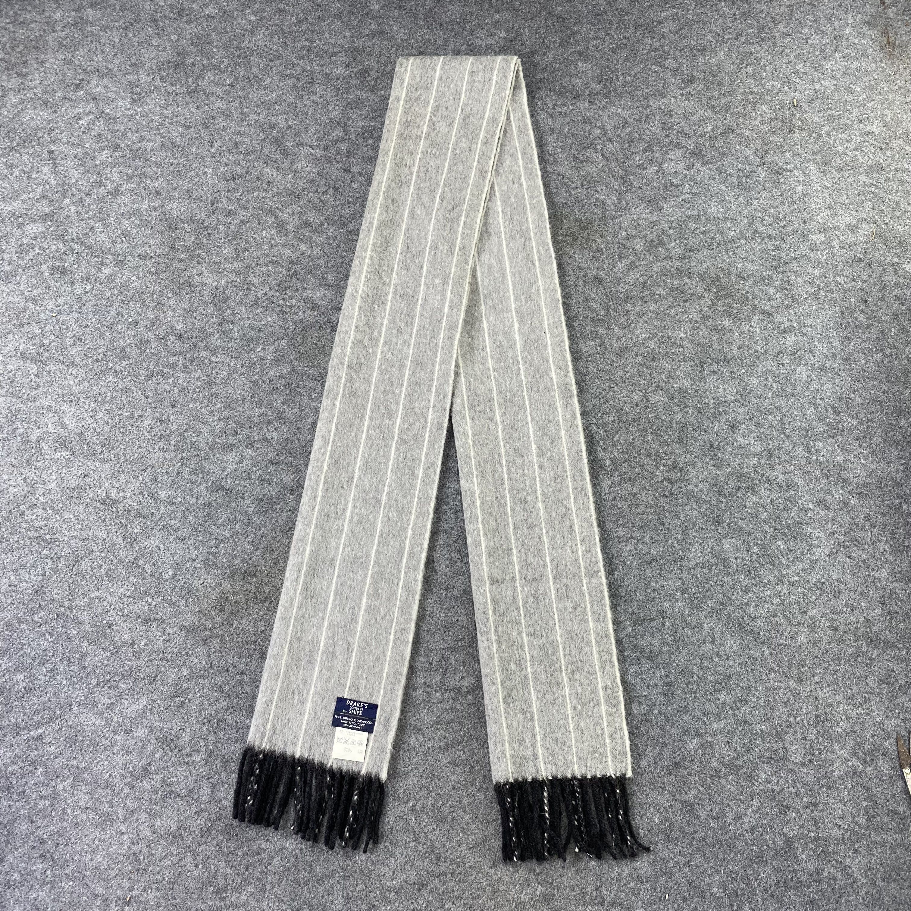 Drake's Drakes London For Ships Muffler/ Scar / Neckwear - T1390 Size ONE SIZE - 4 Thumbnail