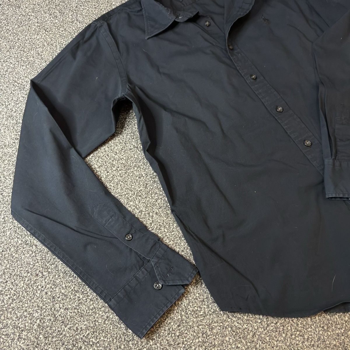 Ralph Lauren Slim Pit Dark Blue Button Up Shirt Size XL / US 12-14 / IT 48-50 - 4 Thumbnail