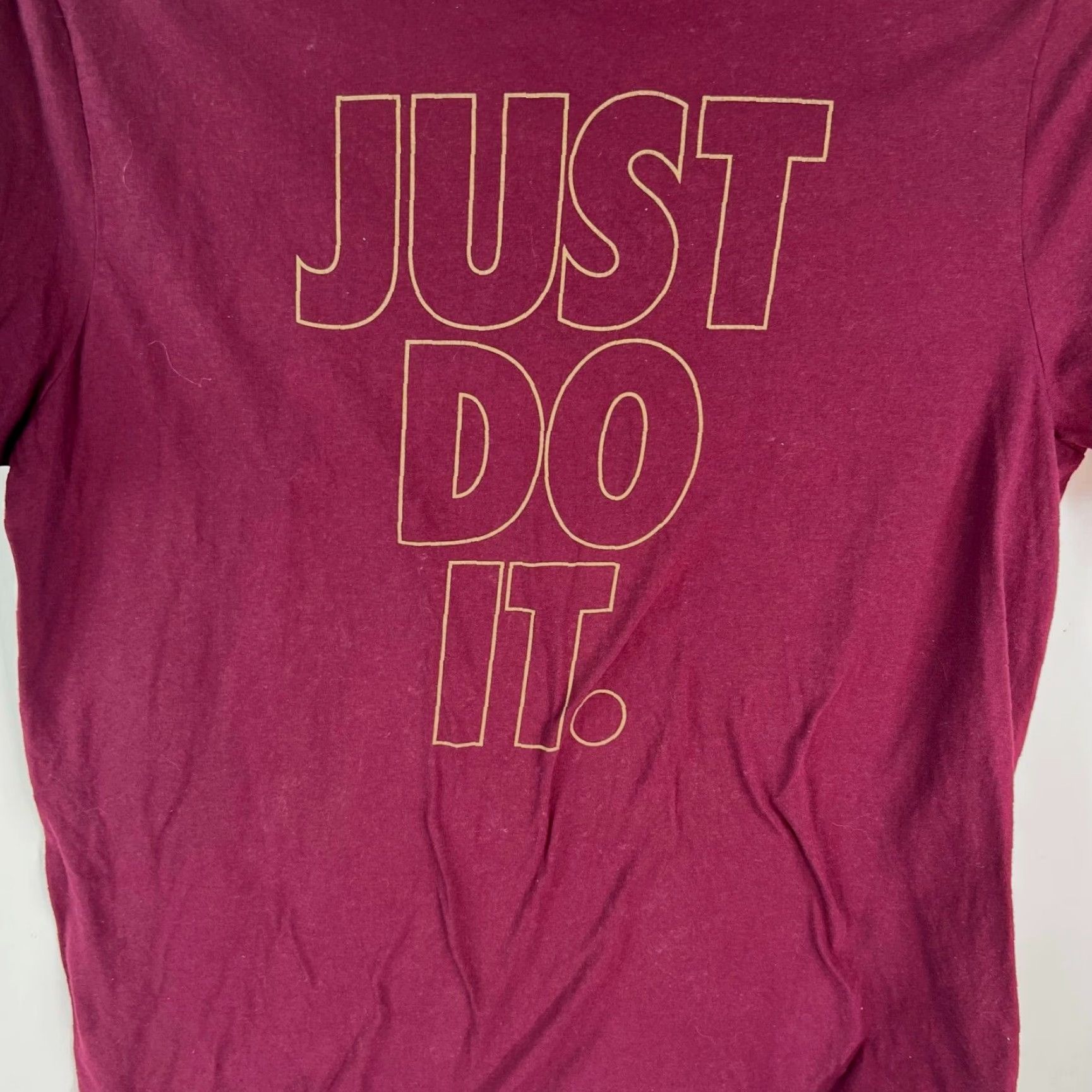 Nike Nike Shirt Mens Adult XXL Red Swoosh Just Do It Cotton Athletic T-Shirt 90s Logo Crew Neck Short Sleeve Size US XXL / EU 58 / 5 - 2 Thumbnail
