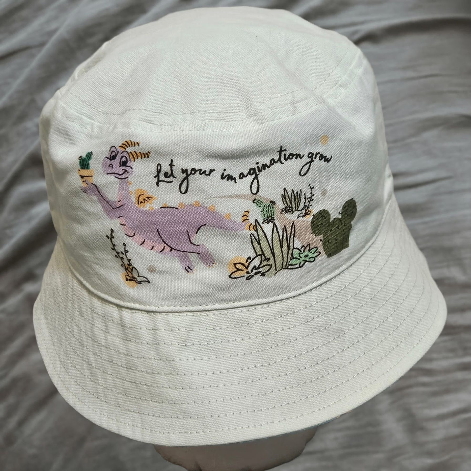 Disney Disney Figment Epcot Flower Garden Festival 2023 Reversible Blue Bucket Hat Men One Size Size ONE SIZE - 1 Thumbnail