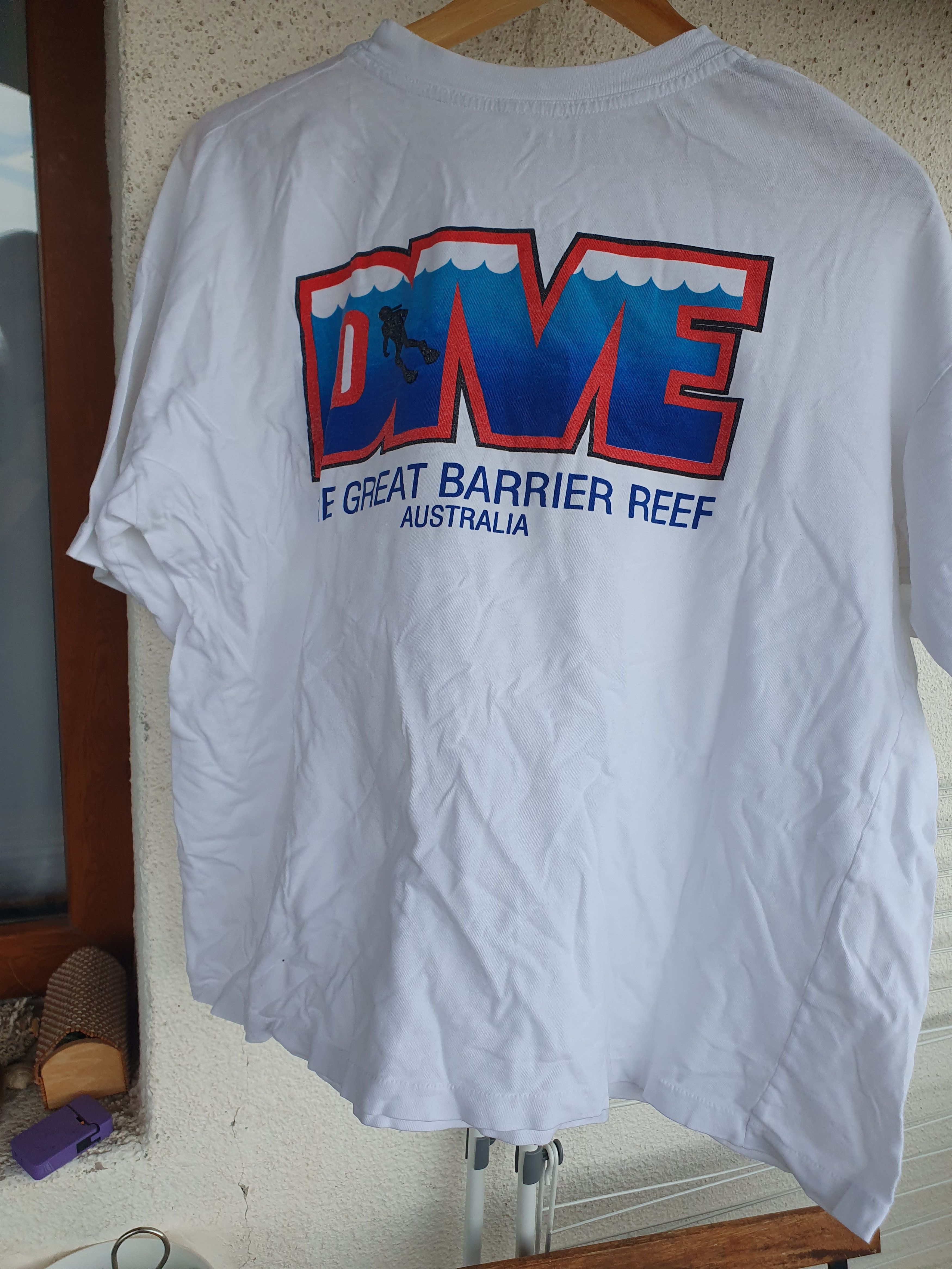 Vintage Great Barrier Reef Australia Vtg dive single stitch tee sz L Size US L / EU 52-54 / 3 - 1 Thumbnail