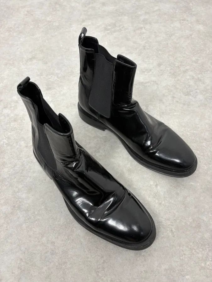 Alexander McQueen 2000s Alexander Mcqueen Black Leather Ankle Boots Size US 8 / EU 41 - 4 Thumbnail