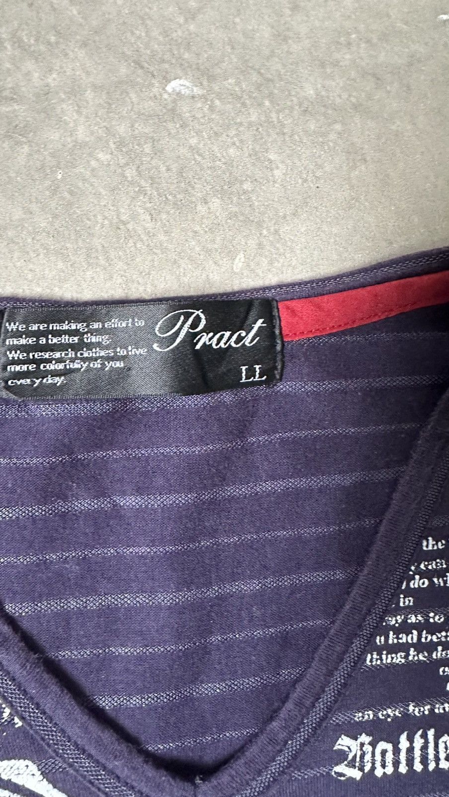 Japanese Brand VINTAGE PRACT JAPANESE POEMS LONG SLEEVE TEE Size US M / EU 48-50 / 2 - 6 Thumbnail