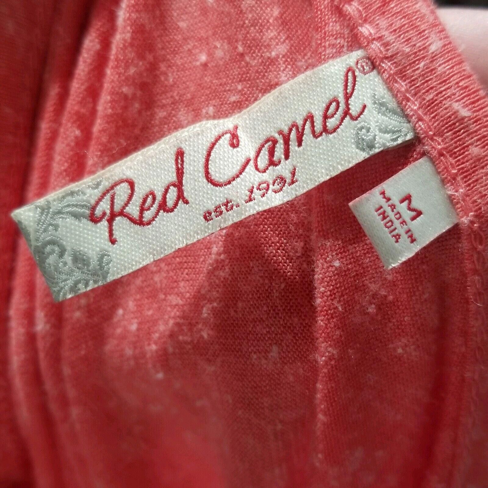 Designer Red Camel Top Size Medium Pink With Fringe Native Dolman Size M / US 6-8 / IT 42-44 - 5 Thumbnail
