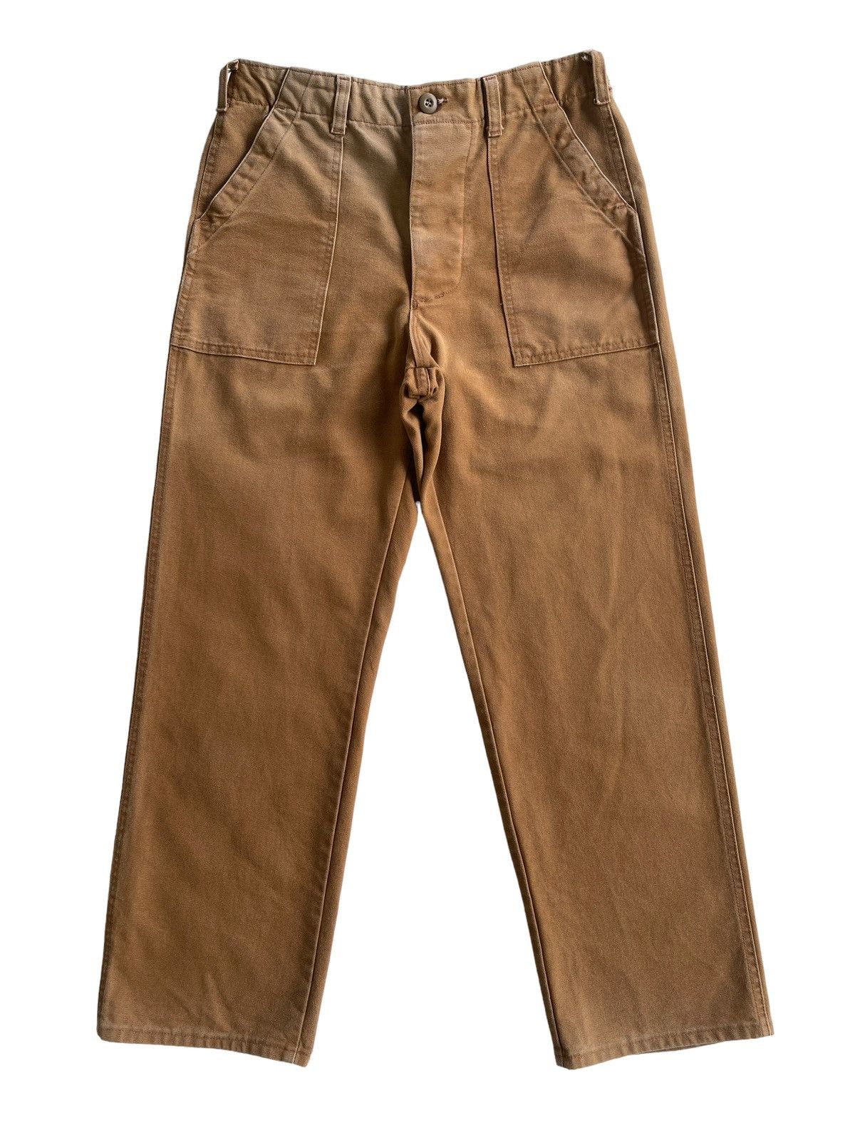 The Workers Club Gung Ho Camp Trousers Baker Pants (Faded Duck Brown) Size US 32 / EU 48 - 1 Thumbnail