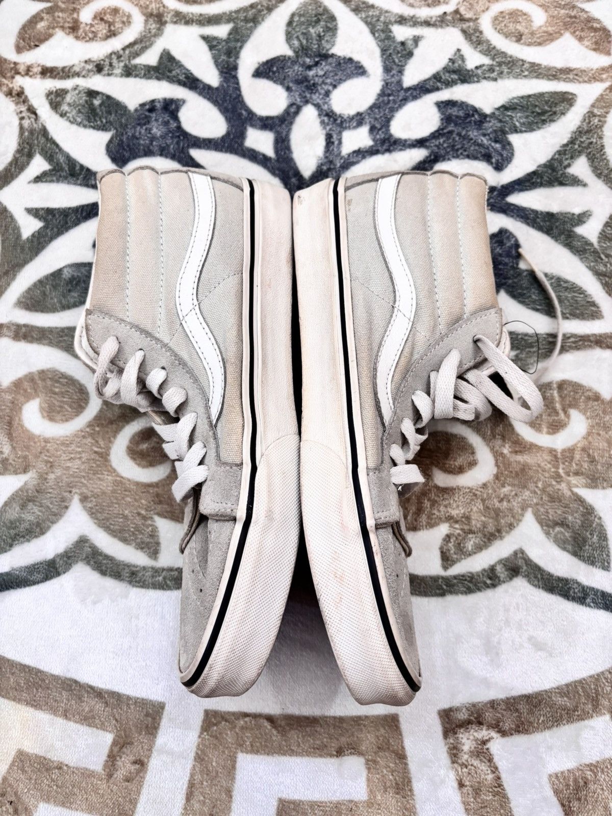 Vans Vans Sk8 Mid Grey Size US 8.5 / EU 41-42 - 3 Thumbnail