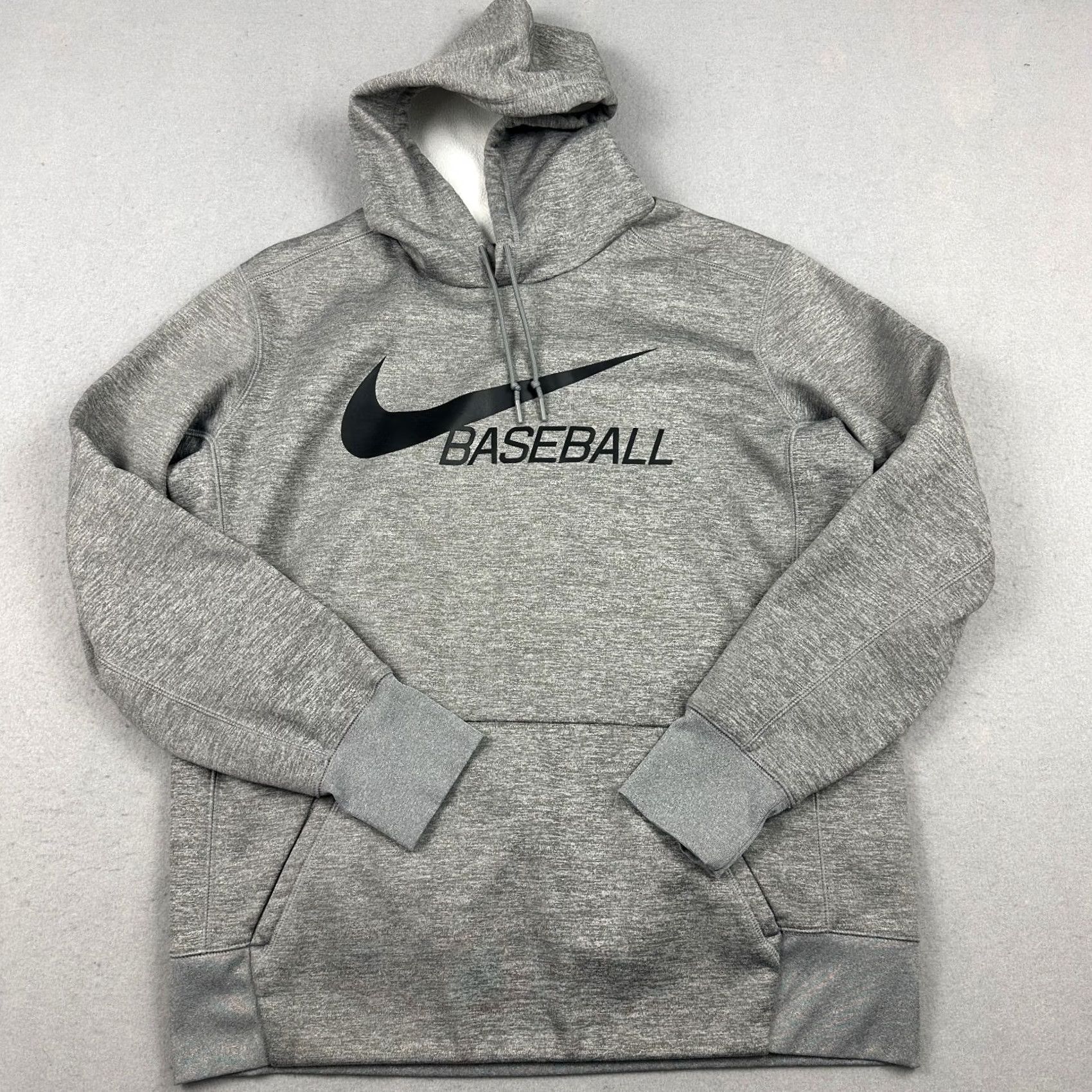 Nike Nike Hoodie Men XL Gray Dri-FIT Pullover Sweatshirt Baseball Backed by Logo Hooded Size US XL / EU 56 / 4 - 2 Thumbnail