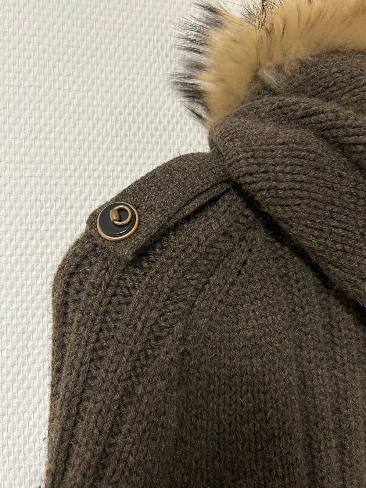 Gucci FW2007 Raccoon Fur Camel Knit Parka Size US S / EU 44-46 / 1 - 5 Thumbnail