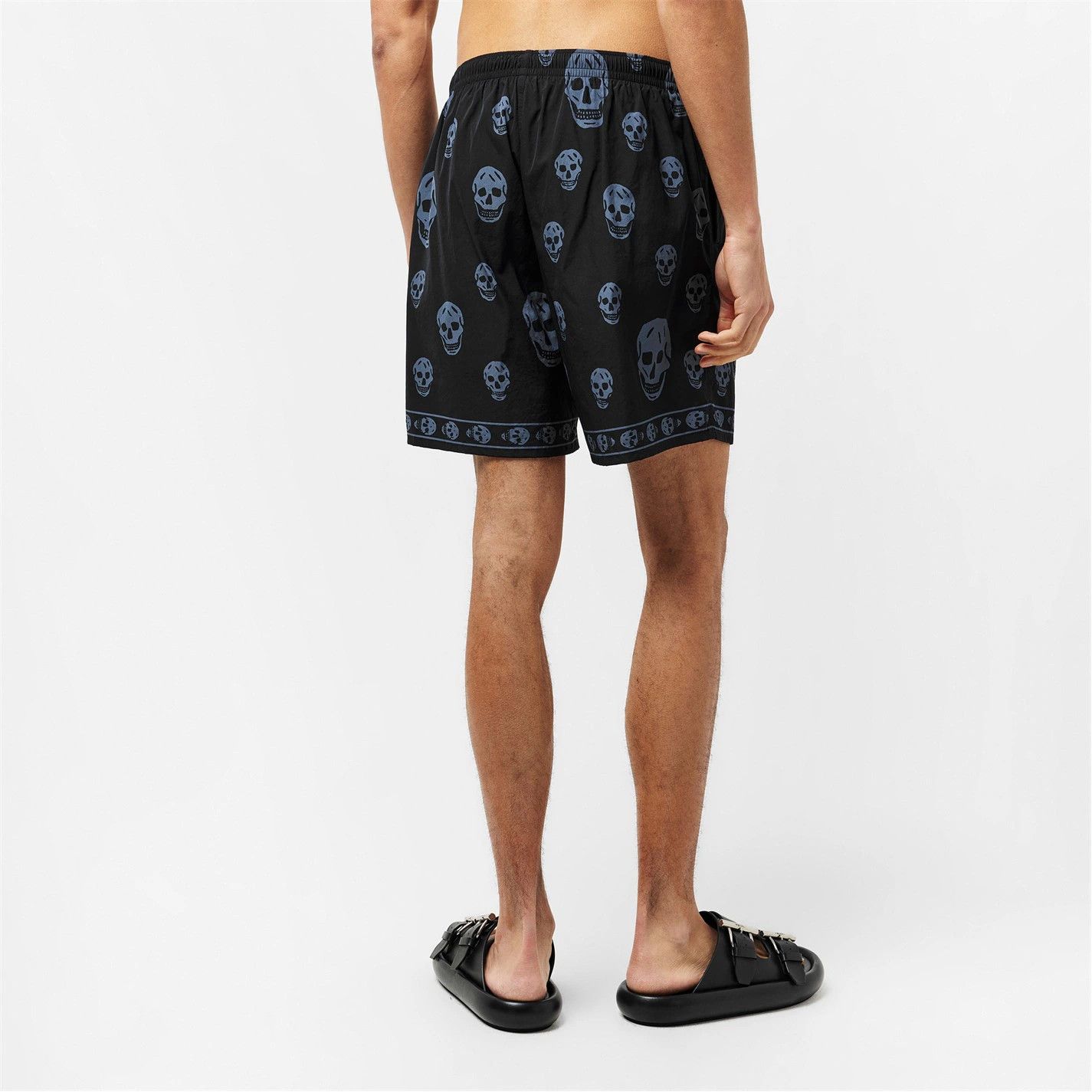 Alexander McQueen o1g2r1mq0326 Alex Tailored Fit Swim Shorts in Black Size US 32 / EU 48 - 2 Thumbnail