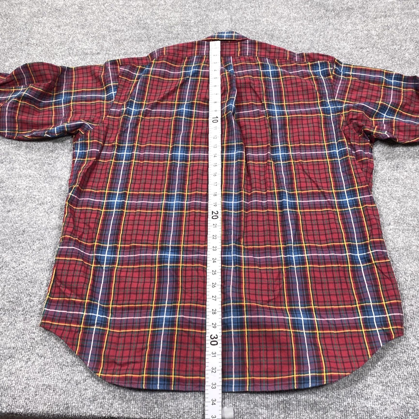 Ralph Lauren VINTAGE? No. Ralph Lauren Shirt Mens XL Red Plaid Blake Long Sleeve 100% Cotton Button Up Size US XL / EU 56 / 4 - 6 Thumbnail