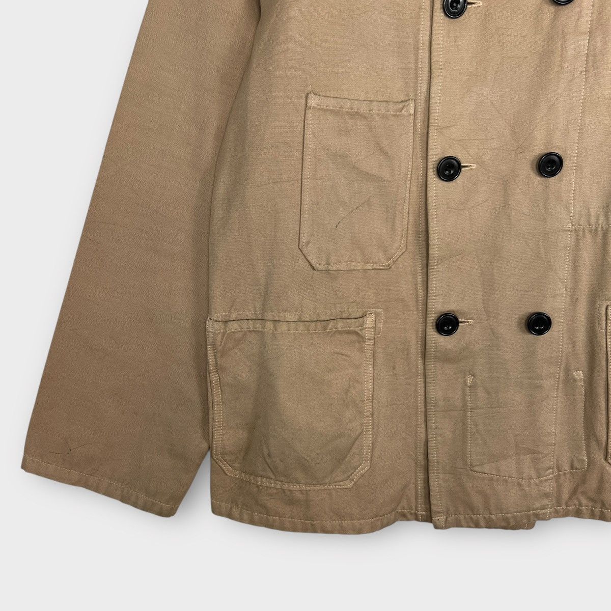 HOLLYWOOD RANCH MARKET 🔥 Pick Hollywood Rach Market Moleskin Double Breast Jacket Size US L / EU 52-54 / 3 - 8 Thumbnail