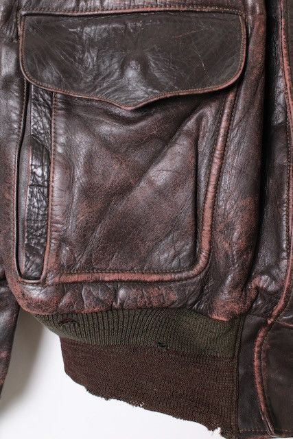 Other VTG 50s Horsehide Leather Jacket Windward Moto Biker Flight Size US M / EU 48-50 / 2 - 9 Thumbnail