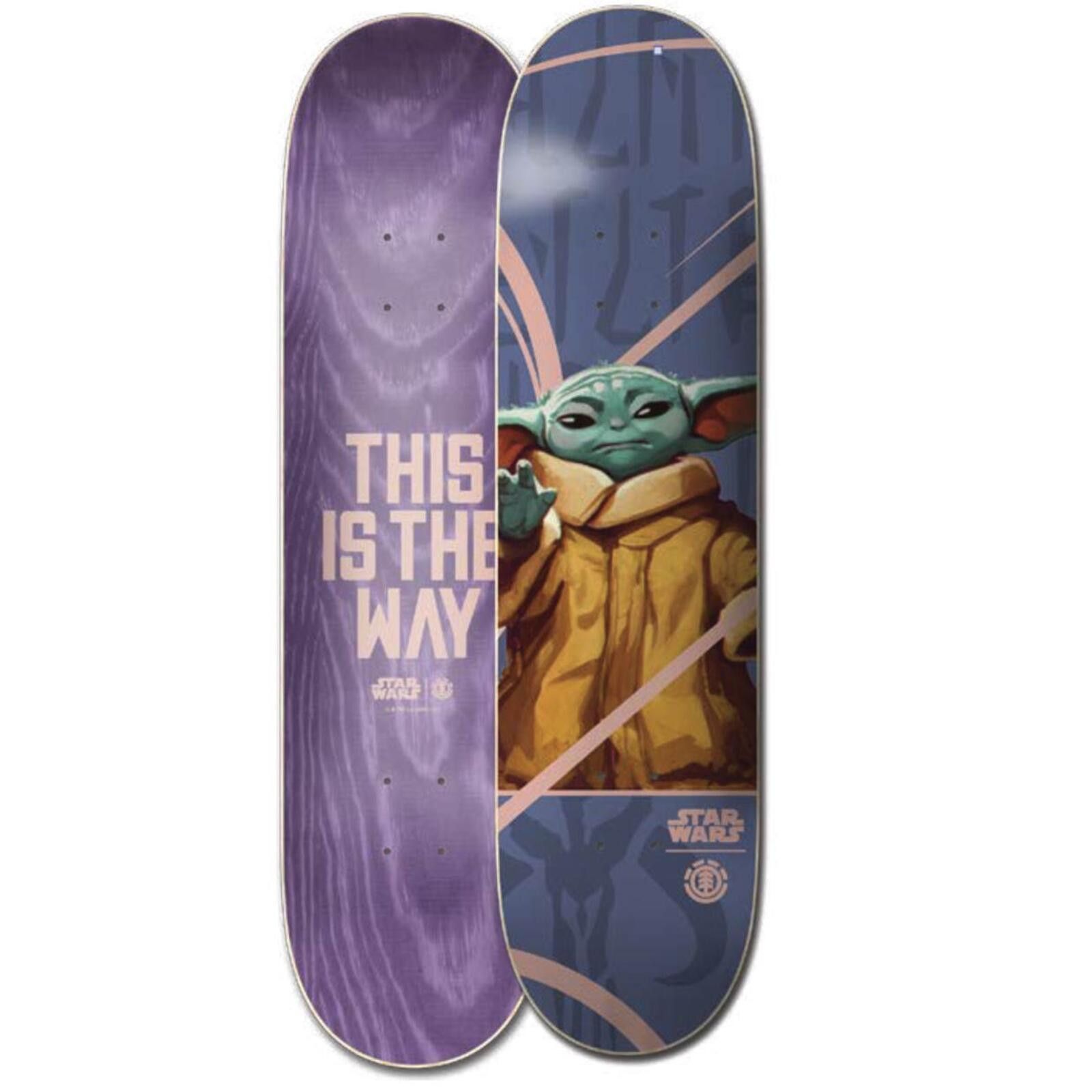Element Star Wars The Mandalorian Baby Yoda (Grogu) Skateboard Deck Size ONE SIZE - 6 Thumbnail