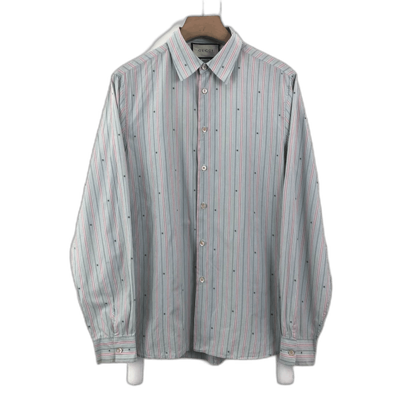 Gucci Gucci Long Sleeve Striped ButtonUp Shirt-2505 Size US M / EU 48-50 / 2 - 1 Thumbnail