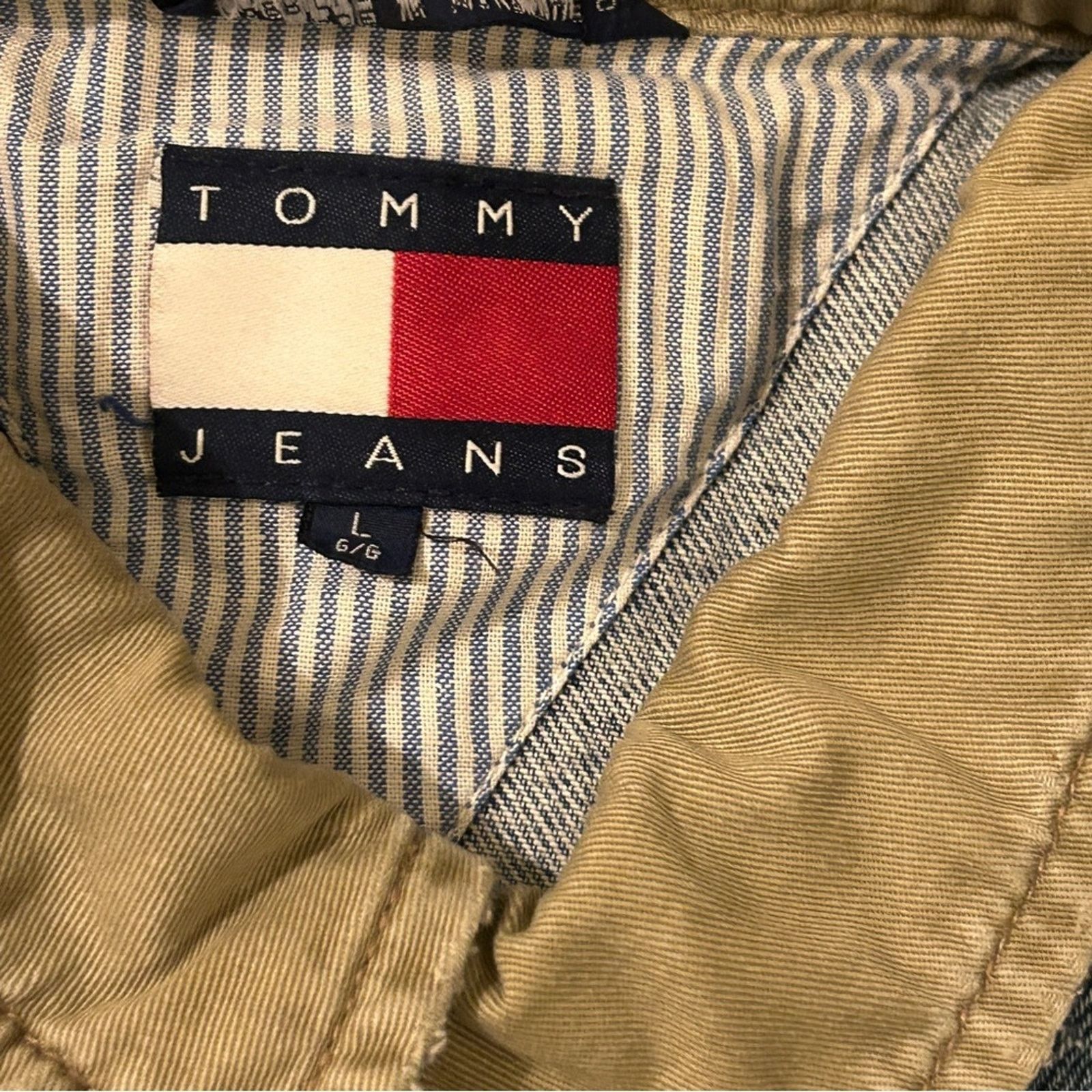 Tommy Hilfiger 90s Vintage Tommy Jeans Light Denim Trucker Patch Jacket Size US M / EU 48-50 / 2 - 2 Thumbnail