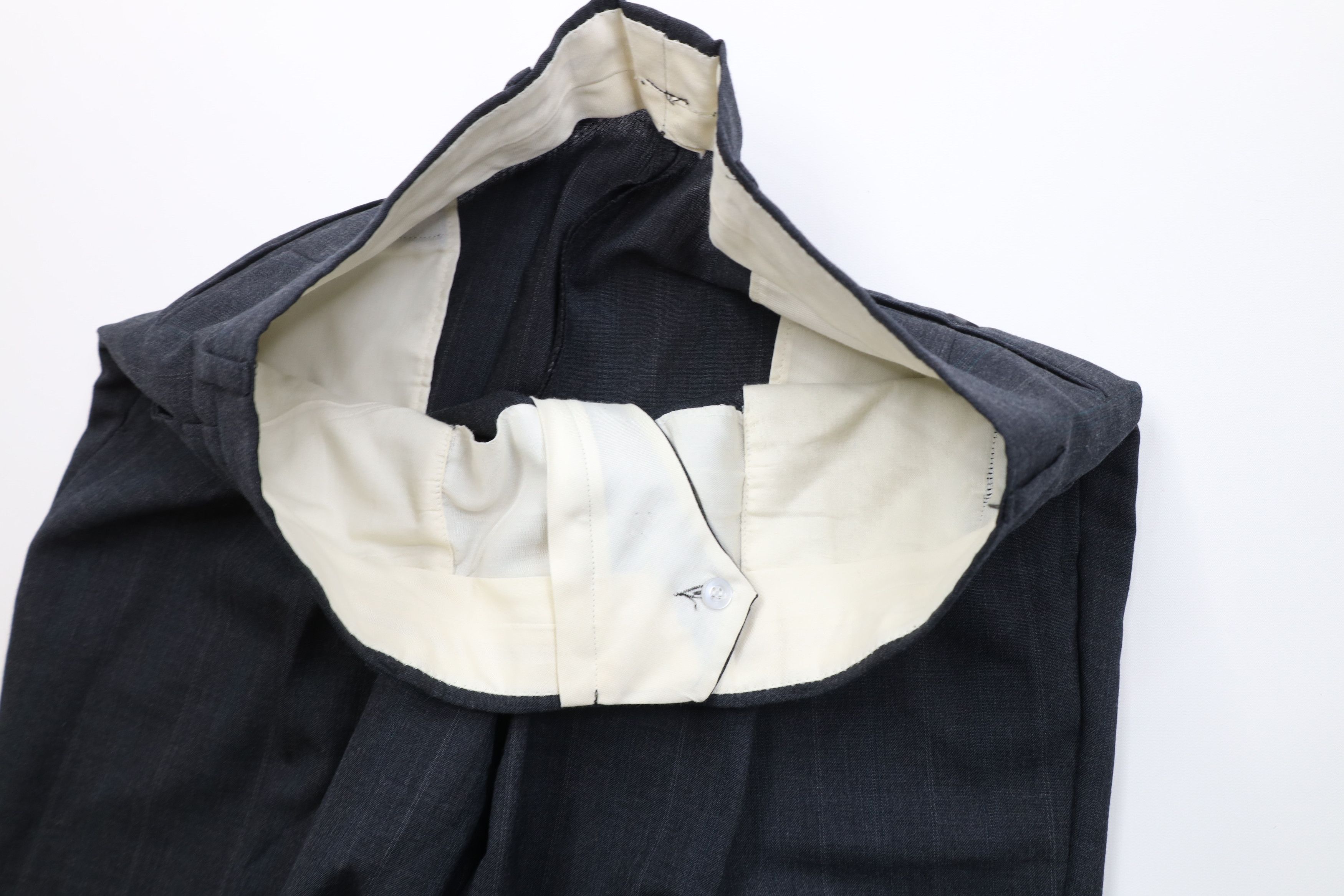 Vintage Vintage 90s Streetwear 2 Piece Worsted Wool Striped Suit Size 42L - 13 Thumbnail