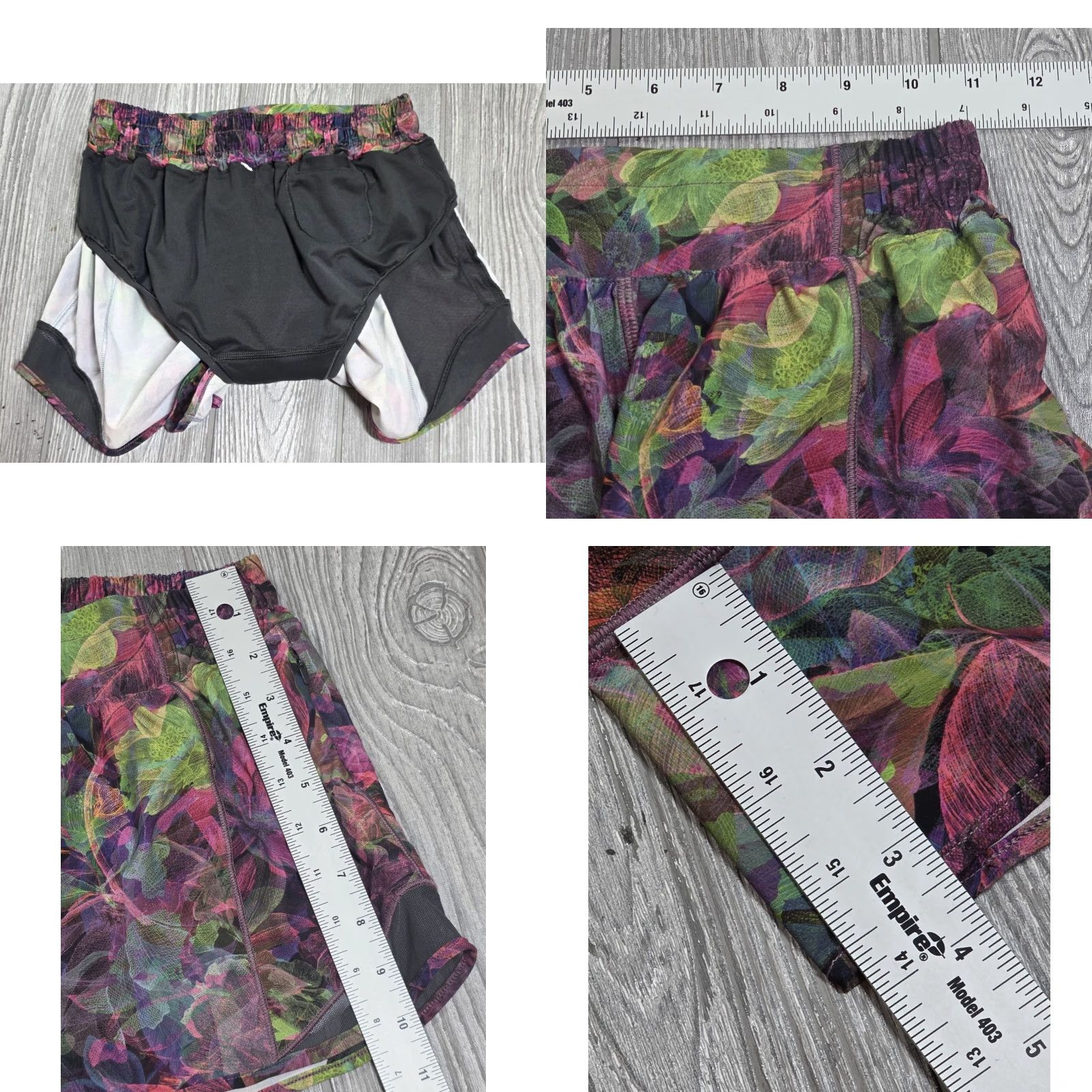 Lululemon Lululemon Hotty Hot Vivid Floral Shorts Size 4 Multicolor 3” Inseam High Rise Women's Athletic Running & Jogging Short Size 27" / US 4 / IT 40 - 8 Thumbnail
