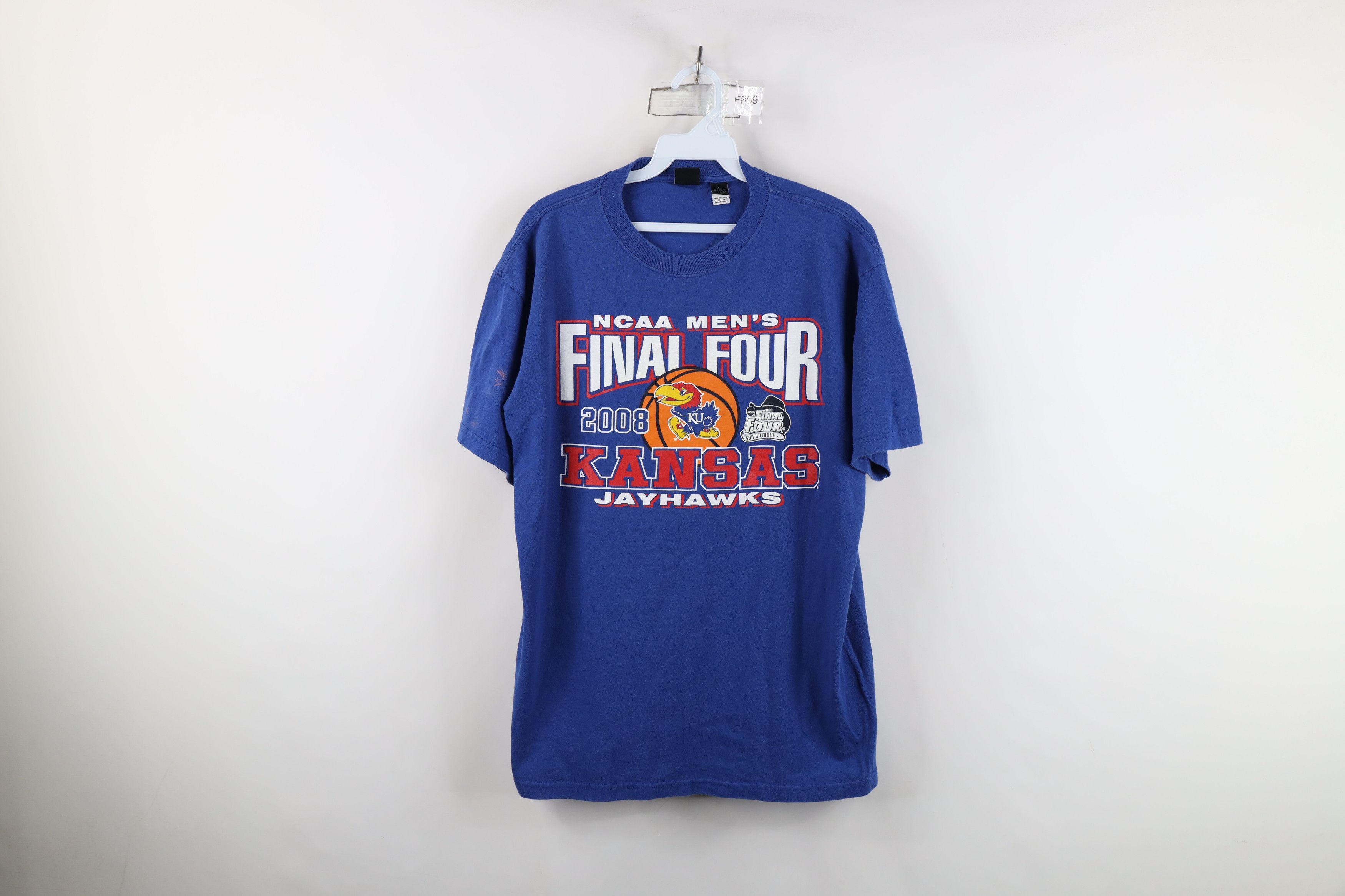 Vintage Vintage Y2K 2008 Final Four University of Kansas T-Shirt Size US L / EU 52-54 / 3 - 1 Thumbnail
