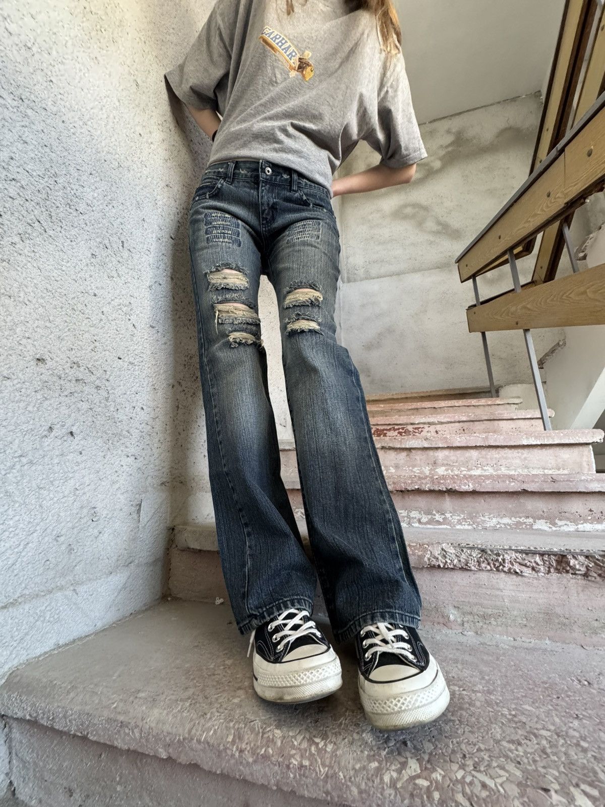 Dolce & Gabbana Dolce&Gabbana Distressed Flared Jeans Archive Size 30" / US 8 / IT 44 - 1 Thumbnail