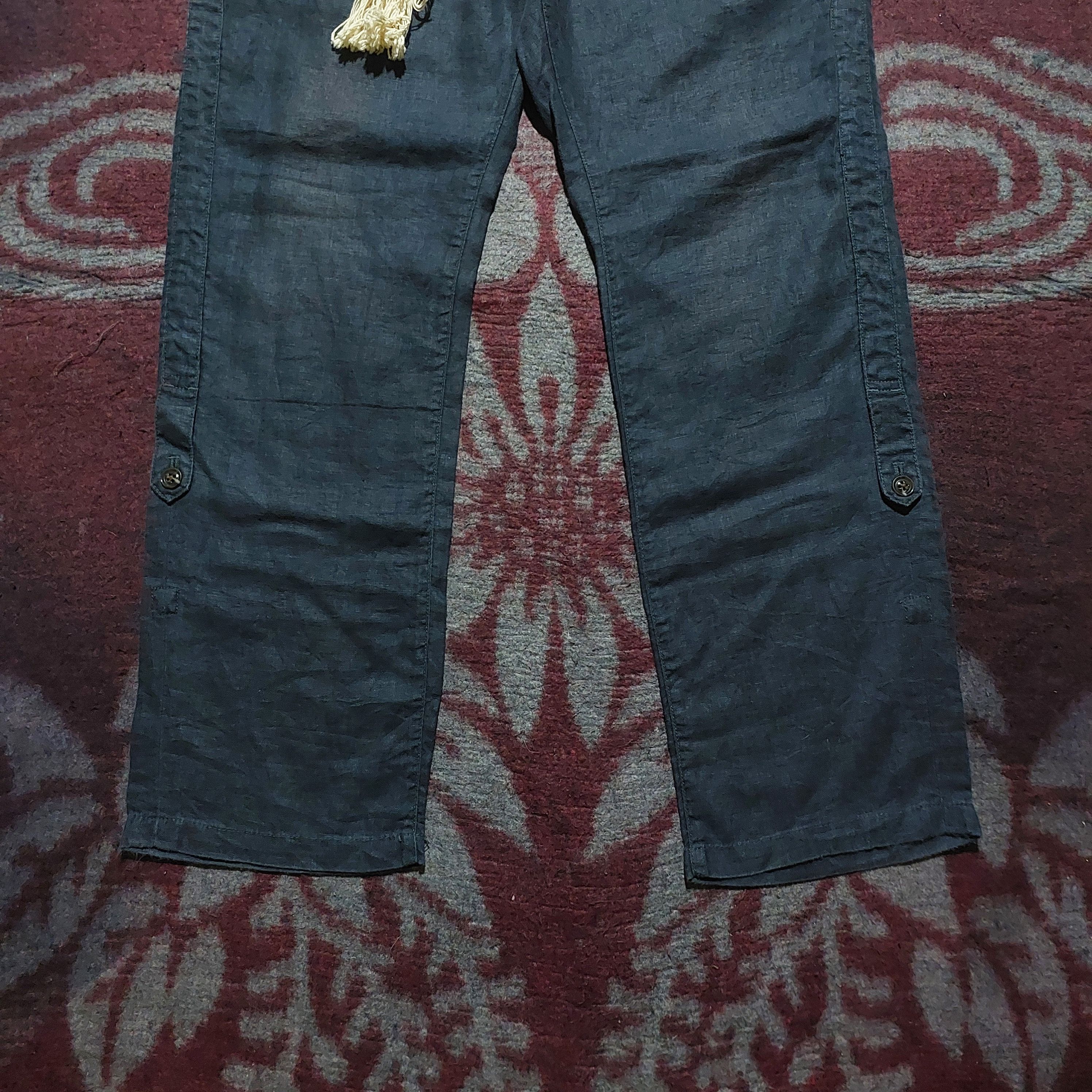 PPFM PPFM Japan navy blue linen long pants Size US 32 / EU 48 - 6 Thumbnail