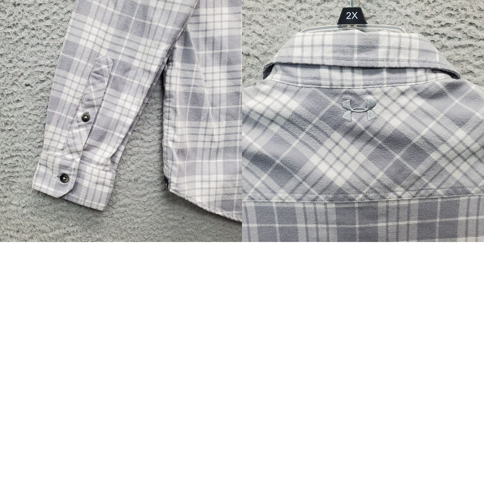 Under Armour Under Armour Mens Size M Casual Shirt Multicolor Plaid Flannel Button-Down Short Sleeve? Size US M / EU 48-50 / 2 - 8 Thumbnail