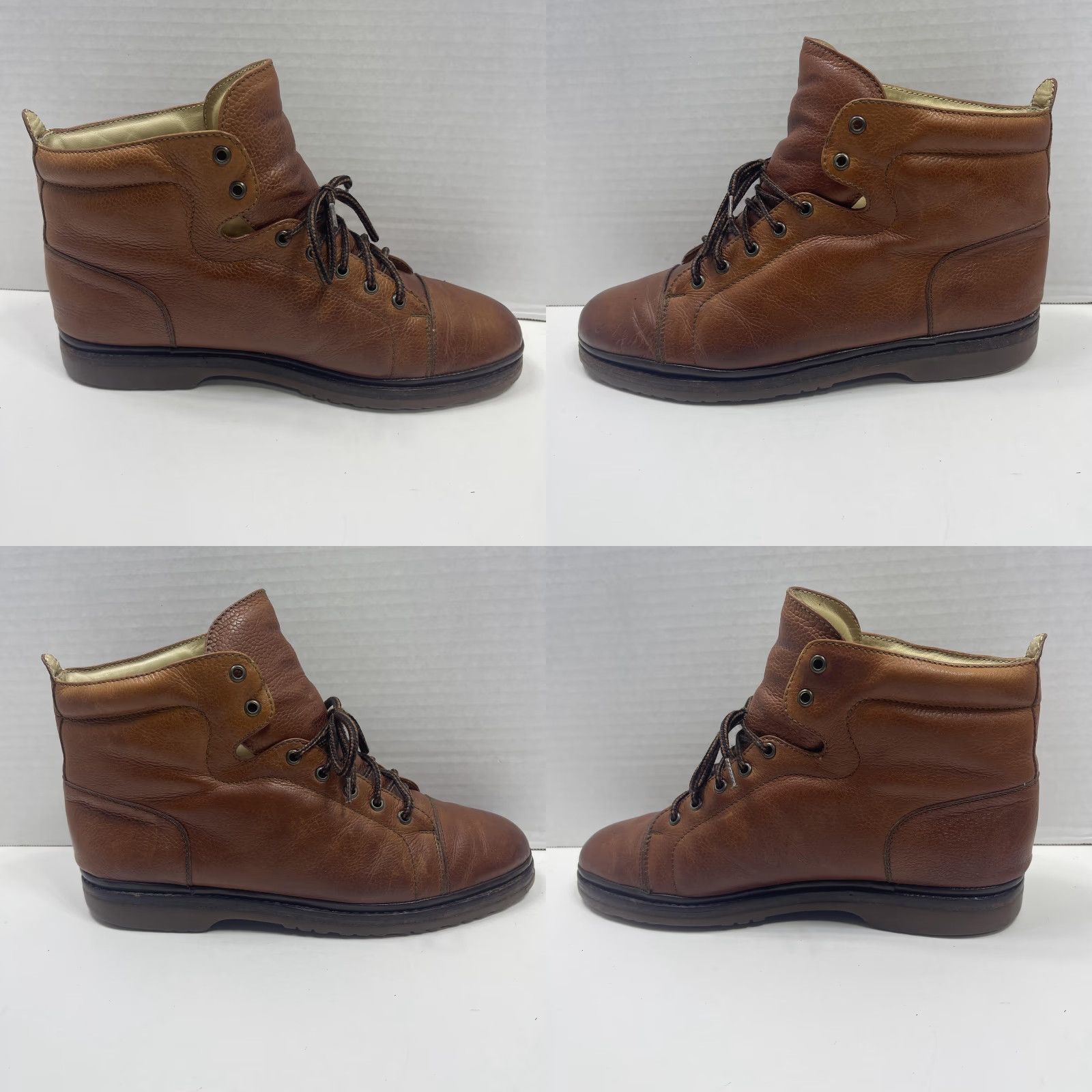Cole Haan VINTAGE Cole Haan COUNTRY Boots Mens Size 9.5 Brown Leather Ankle Hiking Lace Up Combat Rubber Sole Size US 10 / EU 43 - 8 Thumbnail