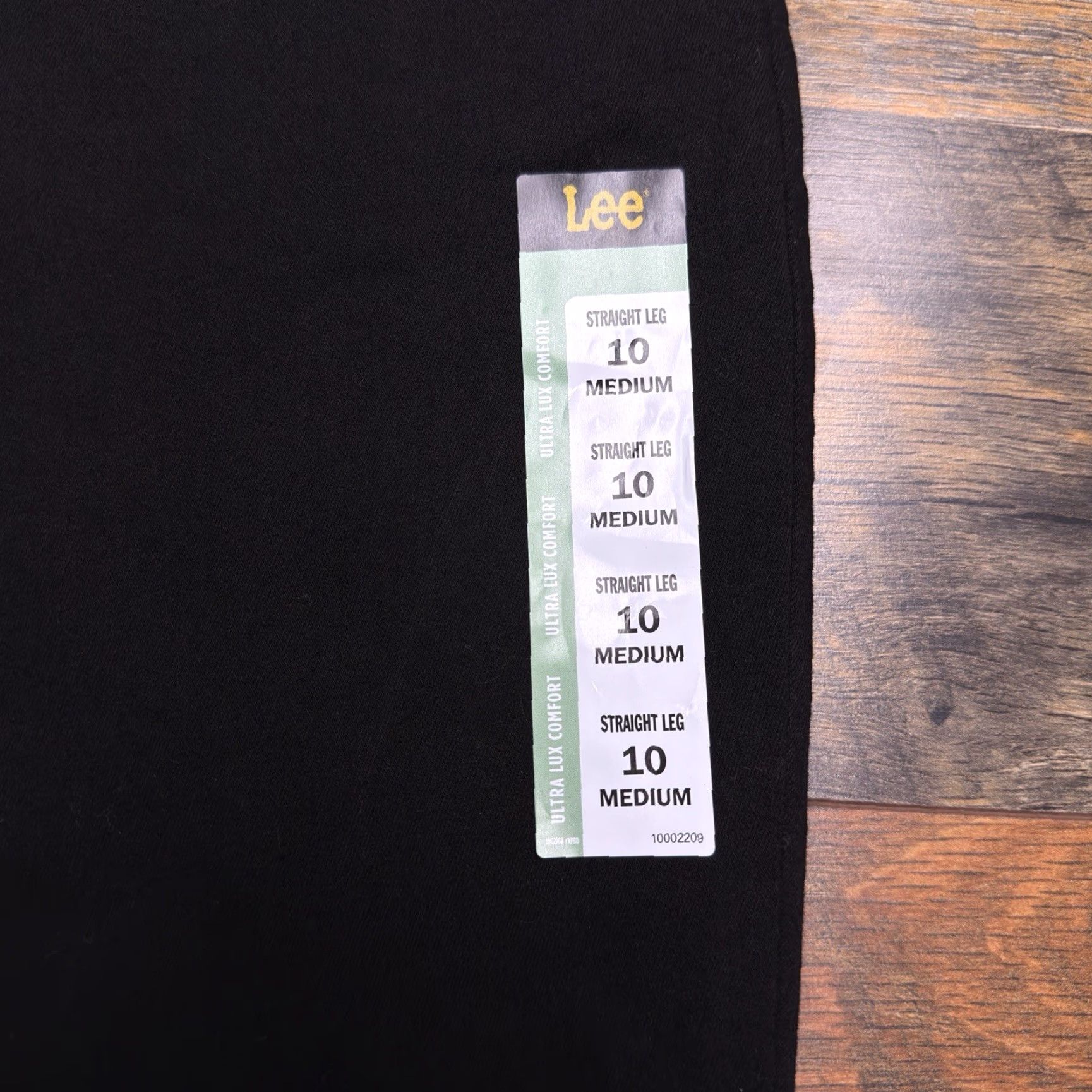 Lee Lee Jeans Womens 10 Medium Black Regular Straight Stretch Mid Rise 5-Pocket Denim NWT Size 32" / US 10 / IT 46 - 4 Thumbnail