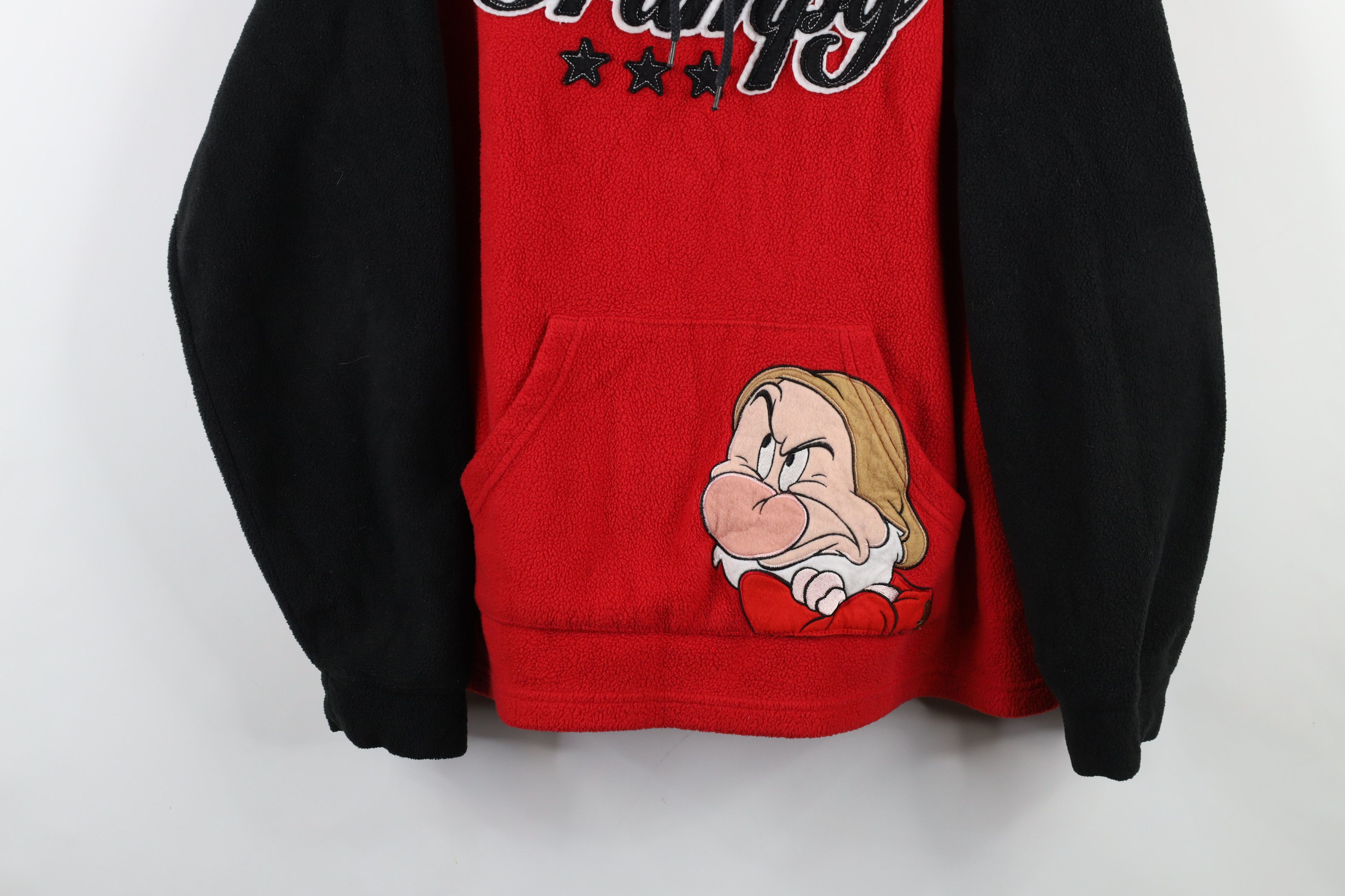 Disney × Vintage Vintage 90s Y2K Disney Grumpy Dwarf Fleece Hoodie Sweatshirt Size XL / US 12-14 / IT 48-50 - 3 Thumbnail
