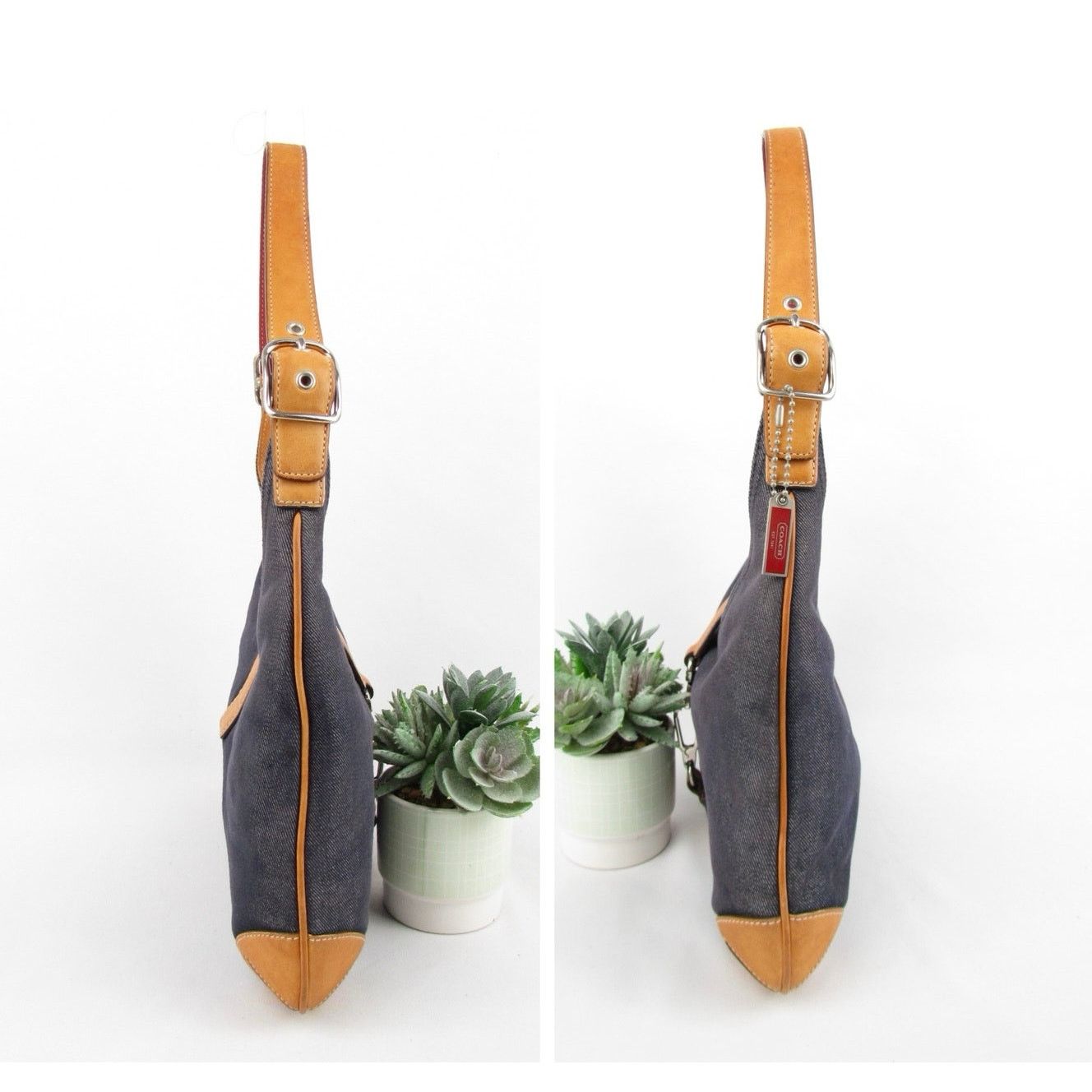Coach Coach Y2K Vintage Denim Hobo Bag Size ONE SIZE - 3 Thumbnail