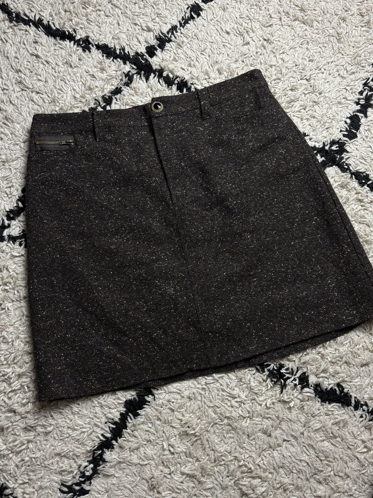 Dolce & Gabbana Dolce & Gabbana Vintage Wool Silk Midi Skirt Y2K Size 28" / US 6 / IT 42 - 2 Thumbnail