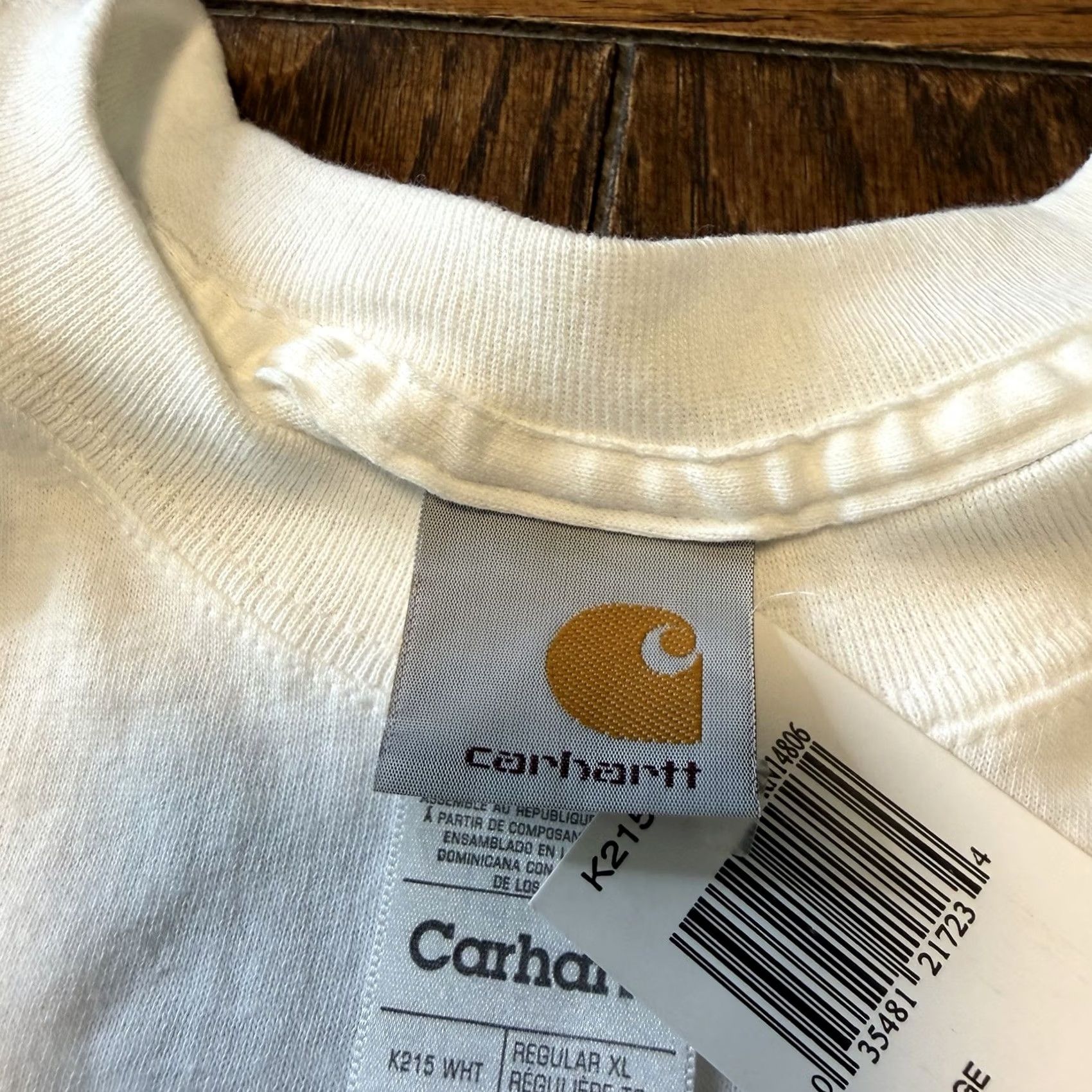 Carhartt VINTAGE Carhartt White Graphic Print Hard At Work T Shirt Mens XL New K215 Size US XL / EU 56 / 4 - 5 Thumbnail