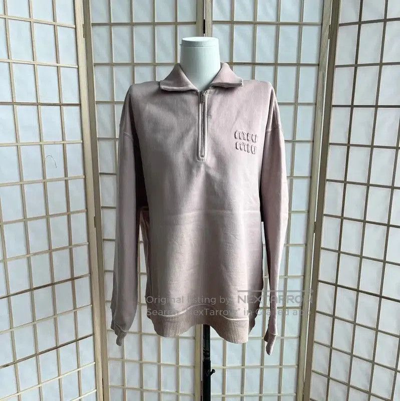 Miu Miu Miu Miu Women's Cotton Pullover in Blush Pink . Size XS / US 0-2 / IT 36-38 - 1 Thumbnail