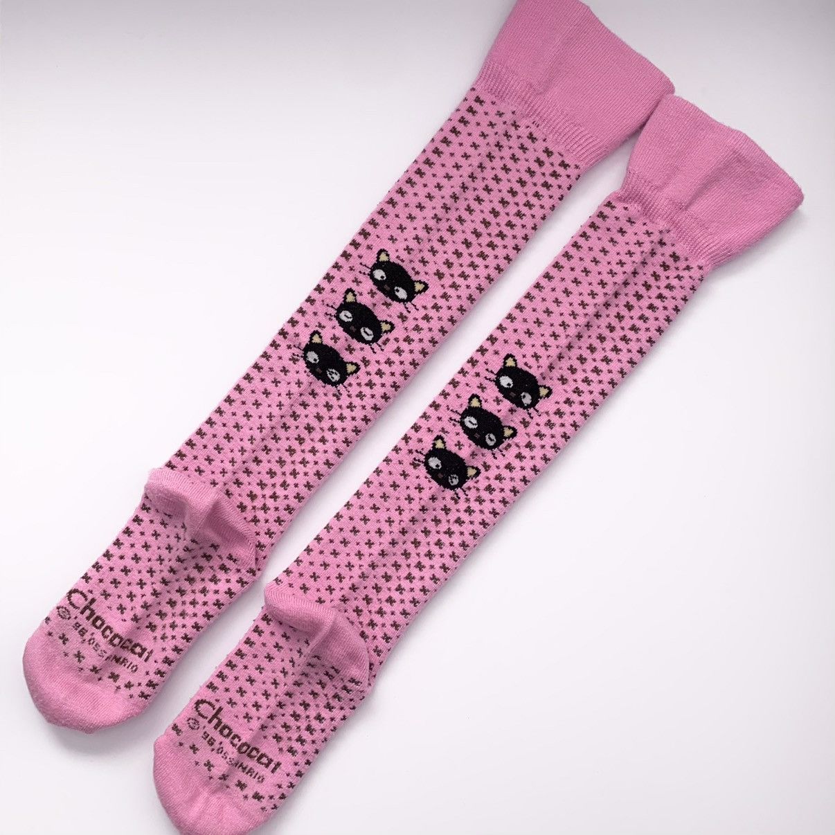 Vintage Rare 2005 Chococat pink knee high socks Size ONE SIZE - 15 Thumbnail