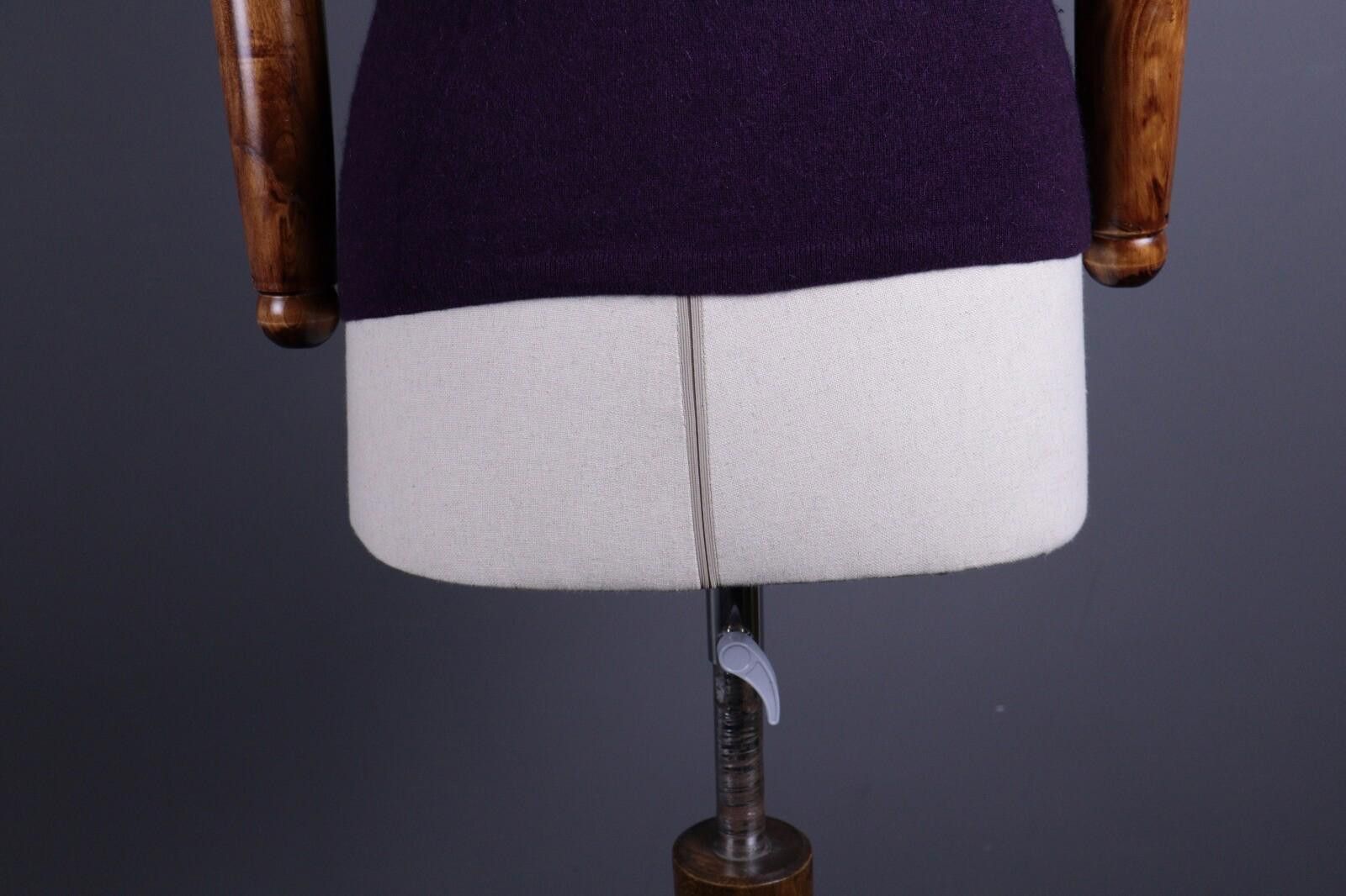 TIGRE BROCANTE Brora Purple Wool Knit Vest Cardigan Sweater Size S Size S / US 4 / IT 40 - 9 Thumbnail
