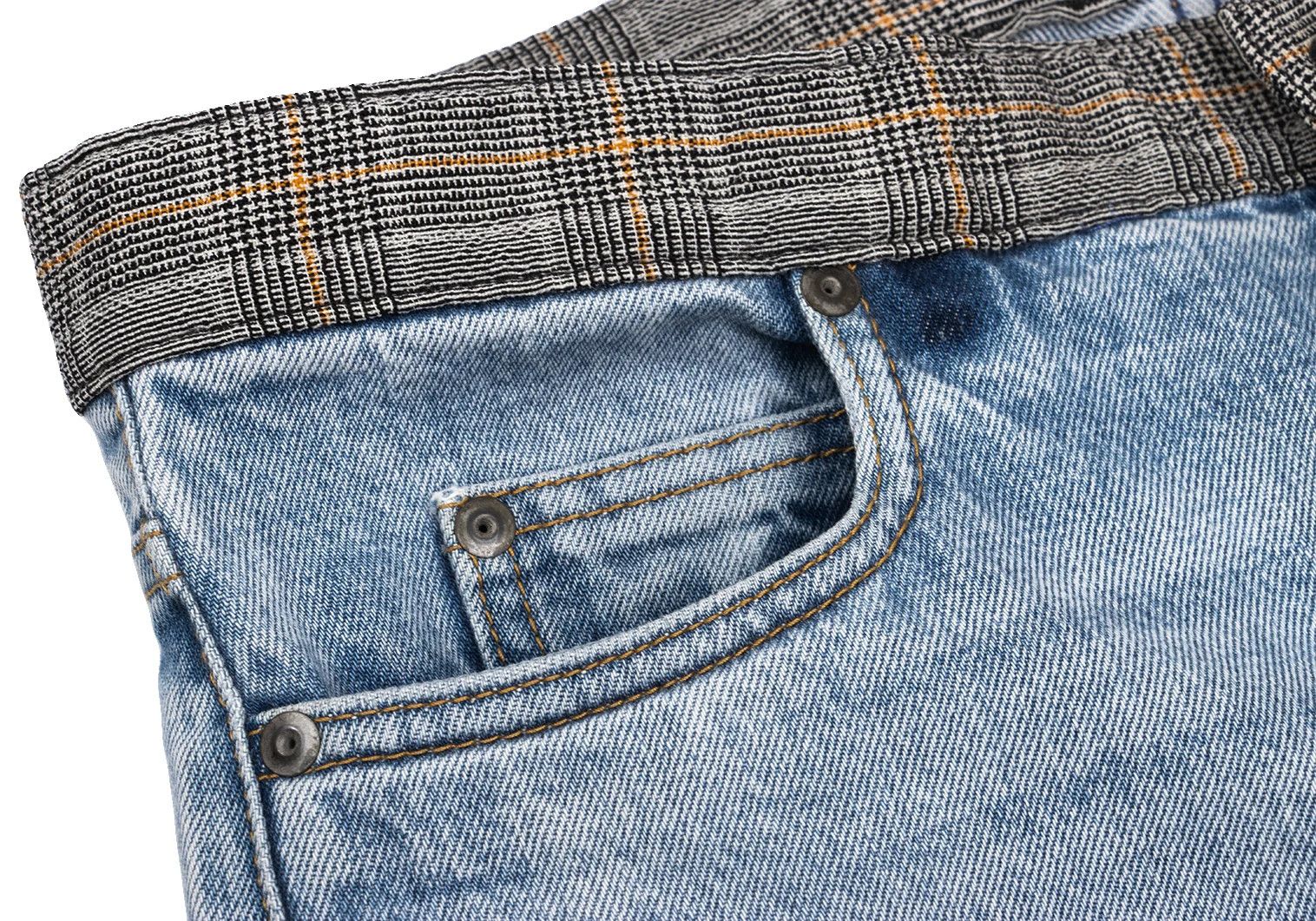 Maison Margiela Slim Reconstructed Denim Pants in Indigo Light Size US 30 / EU 46 - 6 Thumbnail