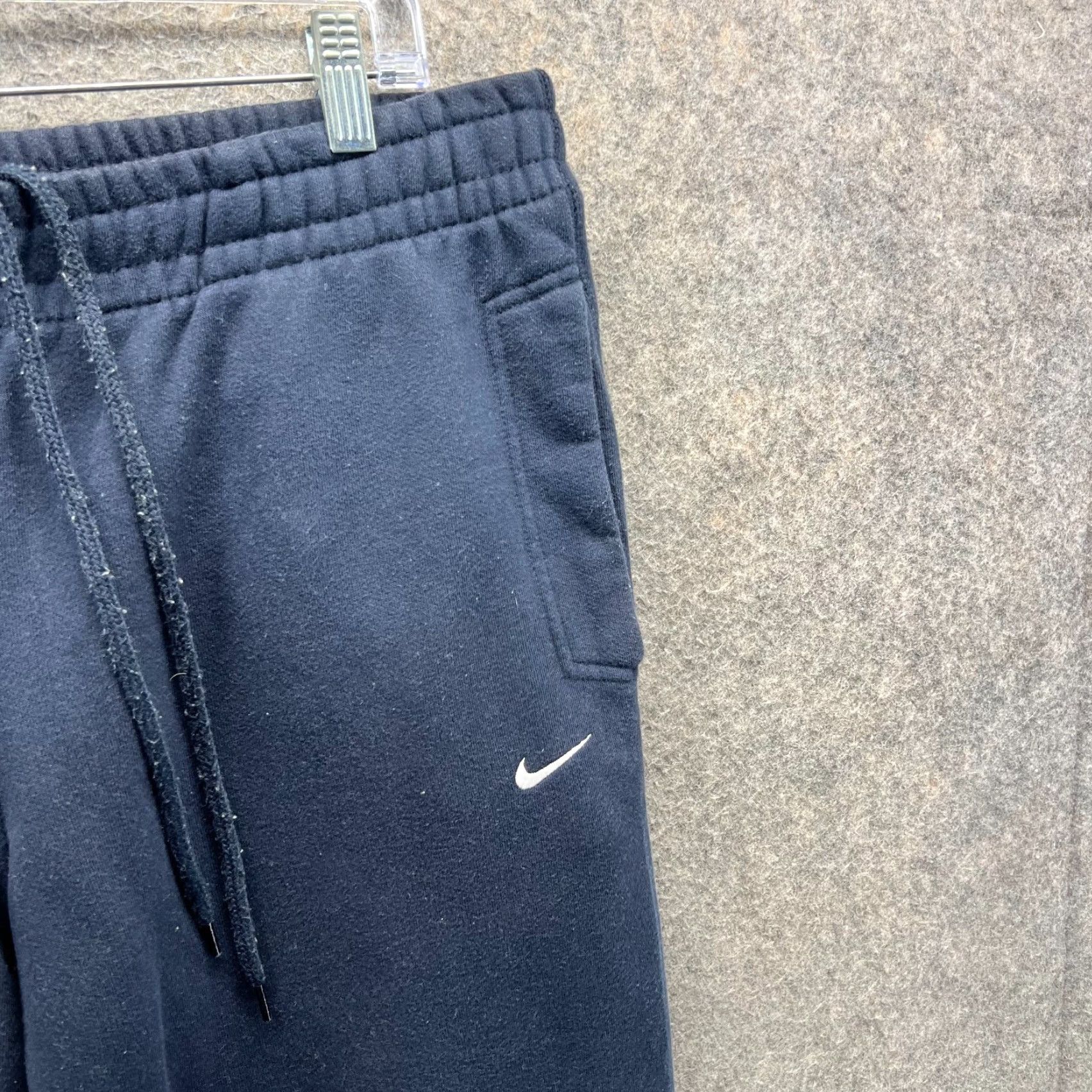 Nike VINTAGE Nike Club Fleece Pants Mens Medium Blue Navy Athletic Fleece Gym Logo Swoosh Size US 31 - 6 Thumbnail